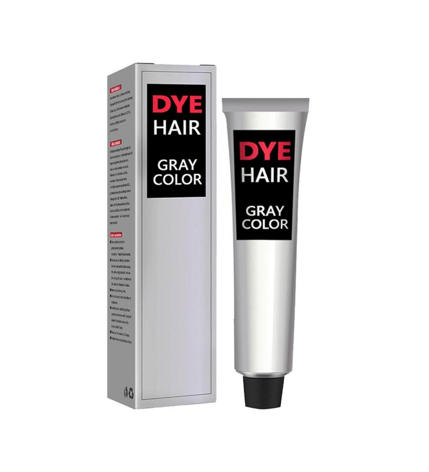 Silver Grey Natural Hair Colour Cream Grey Hair Colour Cream Temporary Hair Colour Cream Natural Unisex Hair Dye Light Grey Silver Colour Cream for All Hair Types 1pcs - Buy Online on GoSupps.com