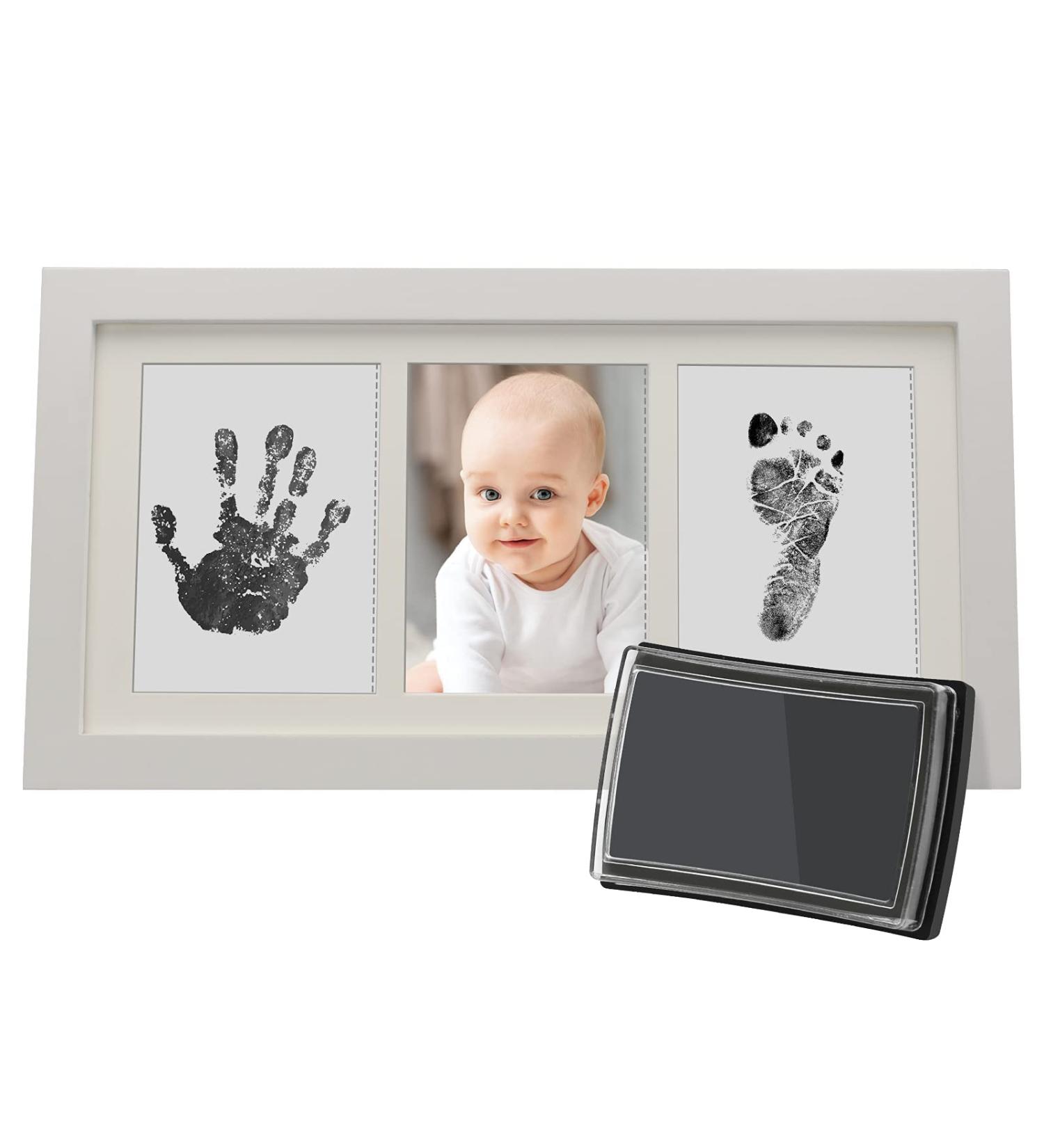 Govvay Baby Handprint and Footprint Photo Frame Kit | Perfect Newborn Gift for Boys and Girls | Memorable Keepsake Box for Christmas and Birthdays - Buy Online on GoSupps.com