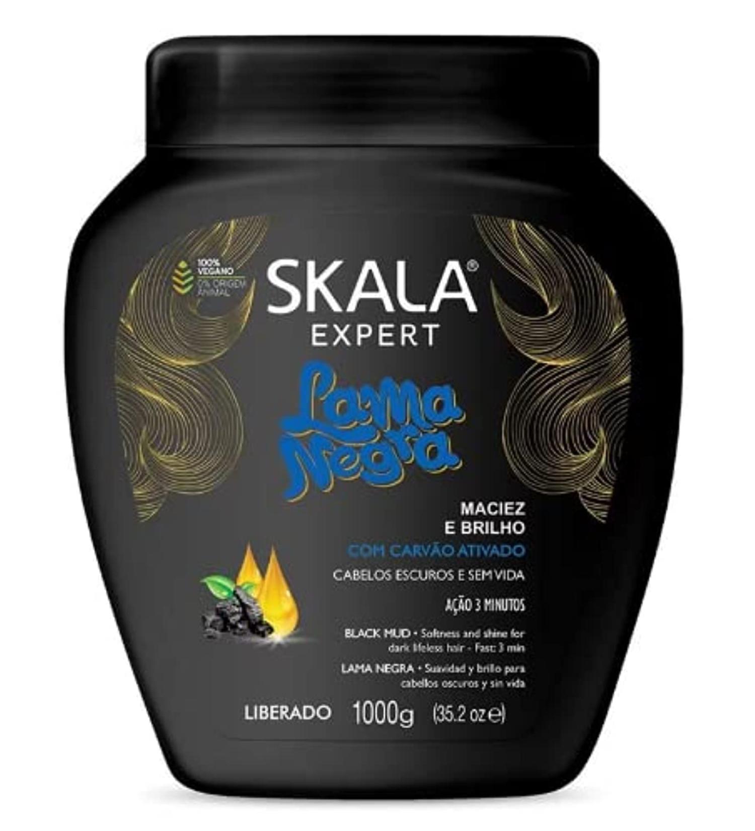 Skala - Expert - Creme de Tratamento Lama Negra 1 Kg - (Black Mud Treatment Cream Net 33.81 Oz)