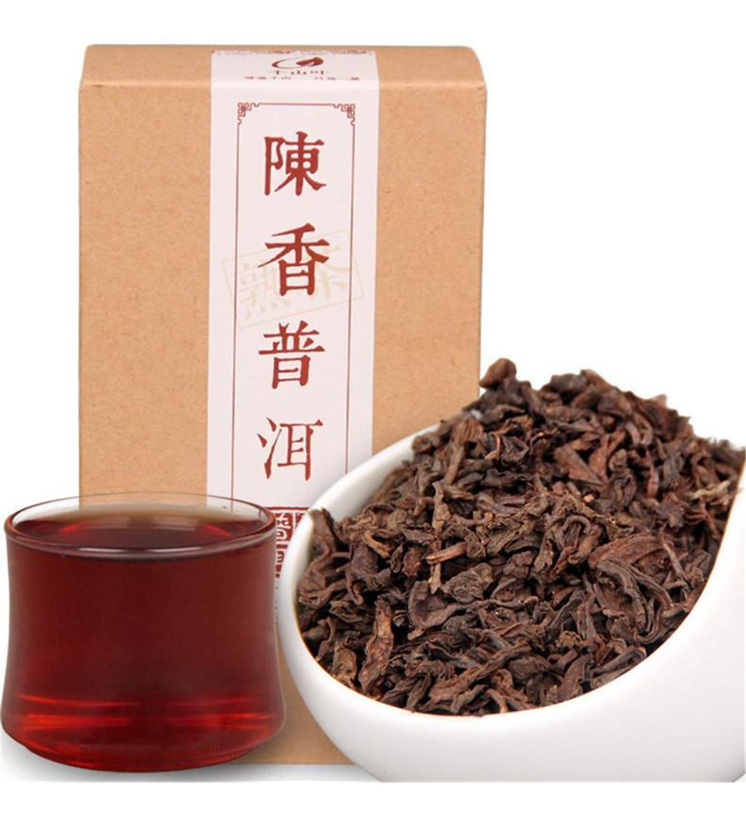 Helloyoung Pu-Erh Tea 120g - Authentic Riper Chinese Black Tea | Healthy Shu Cha | Premium Cooked Pu-erh Tea - Buy Online on GoSupps.com
