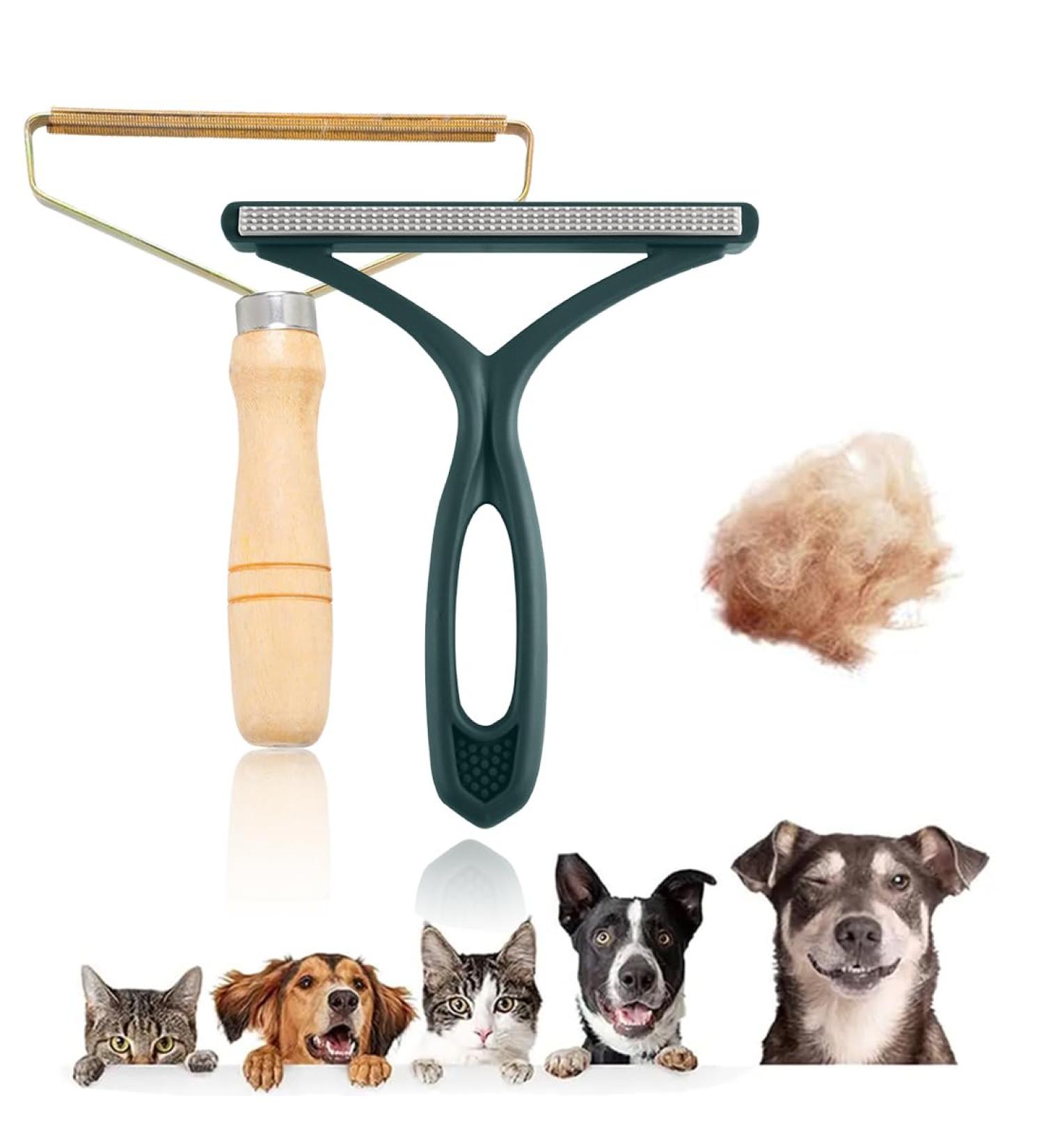 XOUDKE 2 Pack Animal Hair Remover | Lint Roller for Dogs & Cats | Reusable Pet Hair Remover for Clothing Beds & Carpets - Buy Online on GoSupps.com