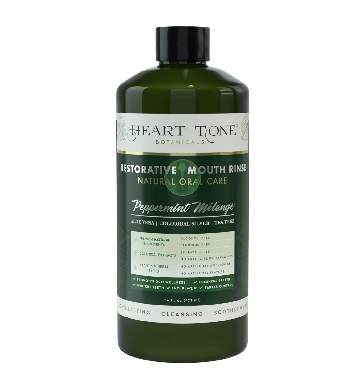 Nano Silver Mouthwash | All Natural Adult Restorative Rinse | Aloe Vera & Tea Tree | Complete Oral Care | Fluoride GMO & Alcohol Free - Buy Online on GoSupps.com