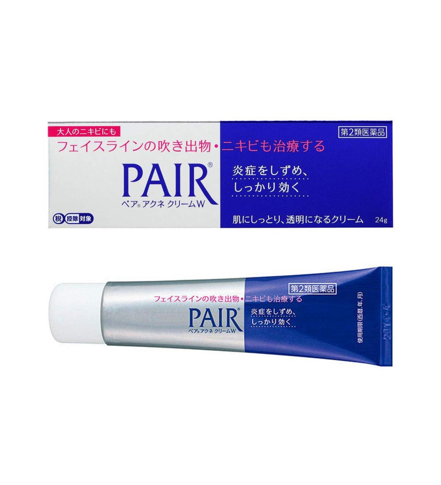 LION Lion Pair Acne Cream - Acne Cream - 24g Large Pack | Spot Treatment for Eczema and Redness | Japanese Formula