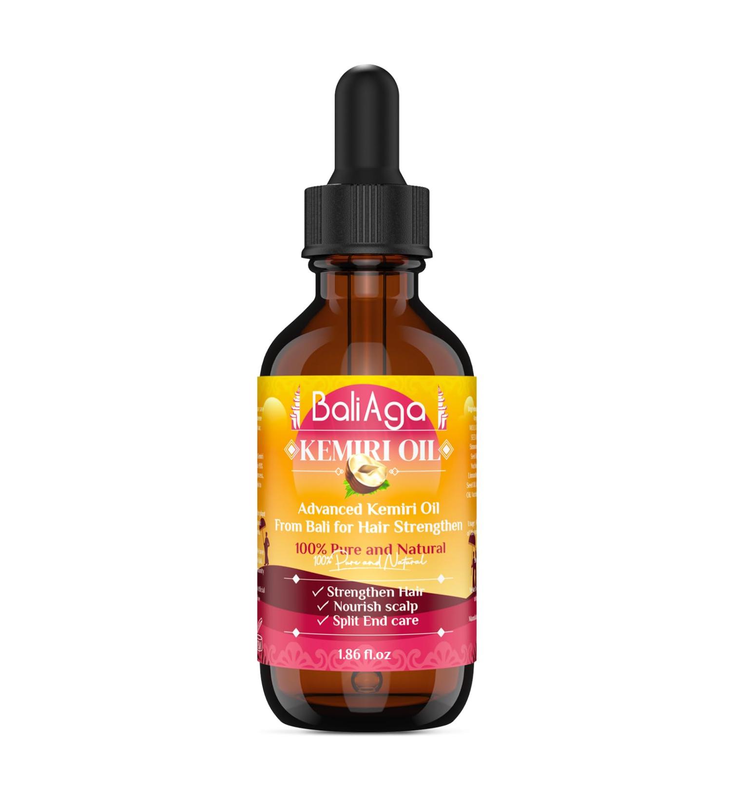 Buy Kemiri Oil for Hair: Strengthening & Nourishing Split End Treatment - International Shipping - Buy Online on GoSupps.com