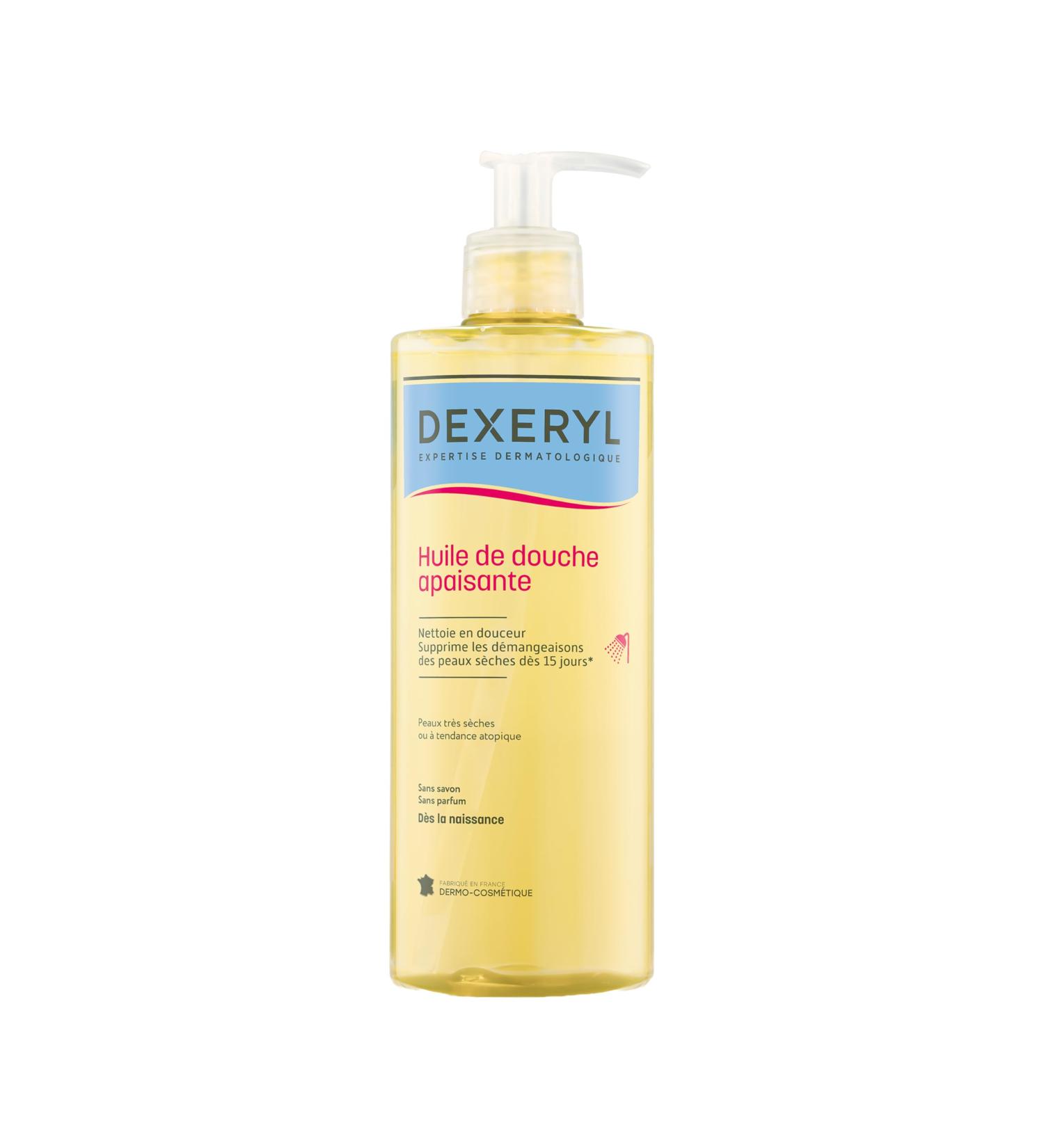 DEXERYL - Huile de Douche Apaisante - Nettoie & Relipide la Peau d s la naissance - Pr serve la Barri re Cutan e - Peaux Tr s S ches ou Tendance Atopique - Sans Savon Sans Parfum - 500 ml - Buy Online on GoSupps.com