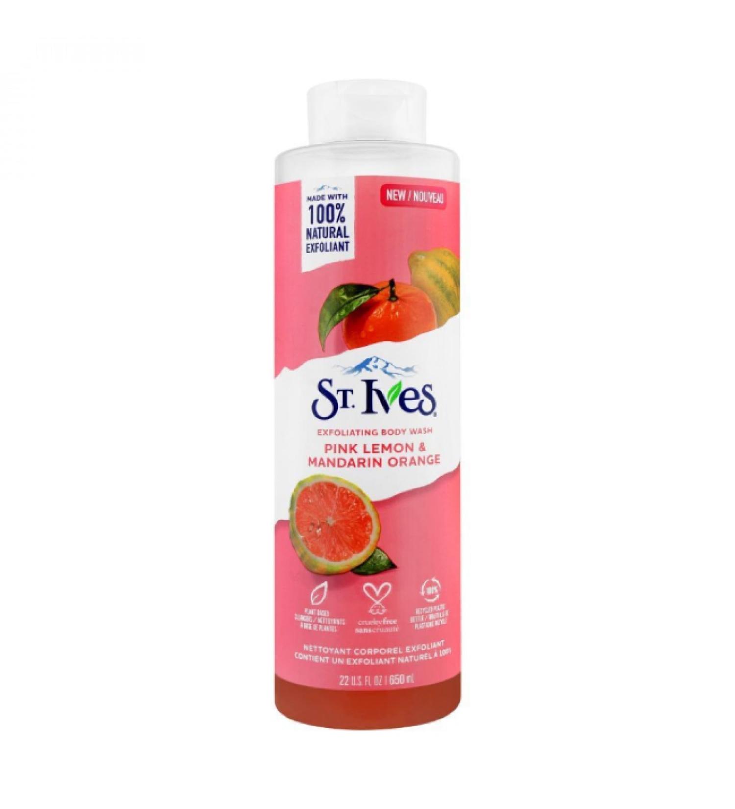 Buy St. Ives Body Wash Pink Lemon & Mandarin Orange 22 oz - Nourishing Refreshing International Shipping Available - Buy Online on GoSupps.com