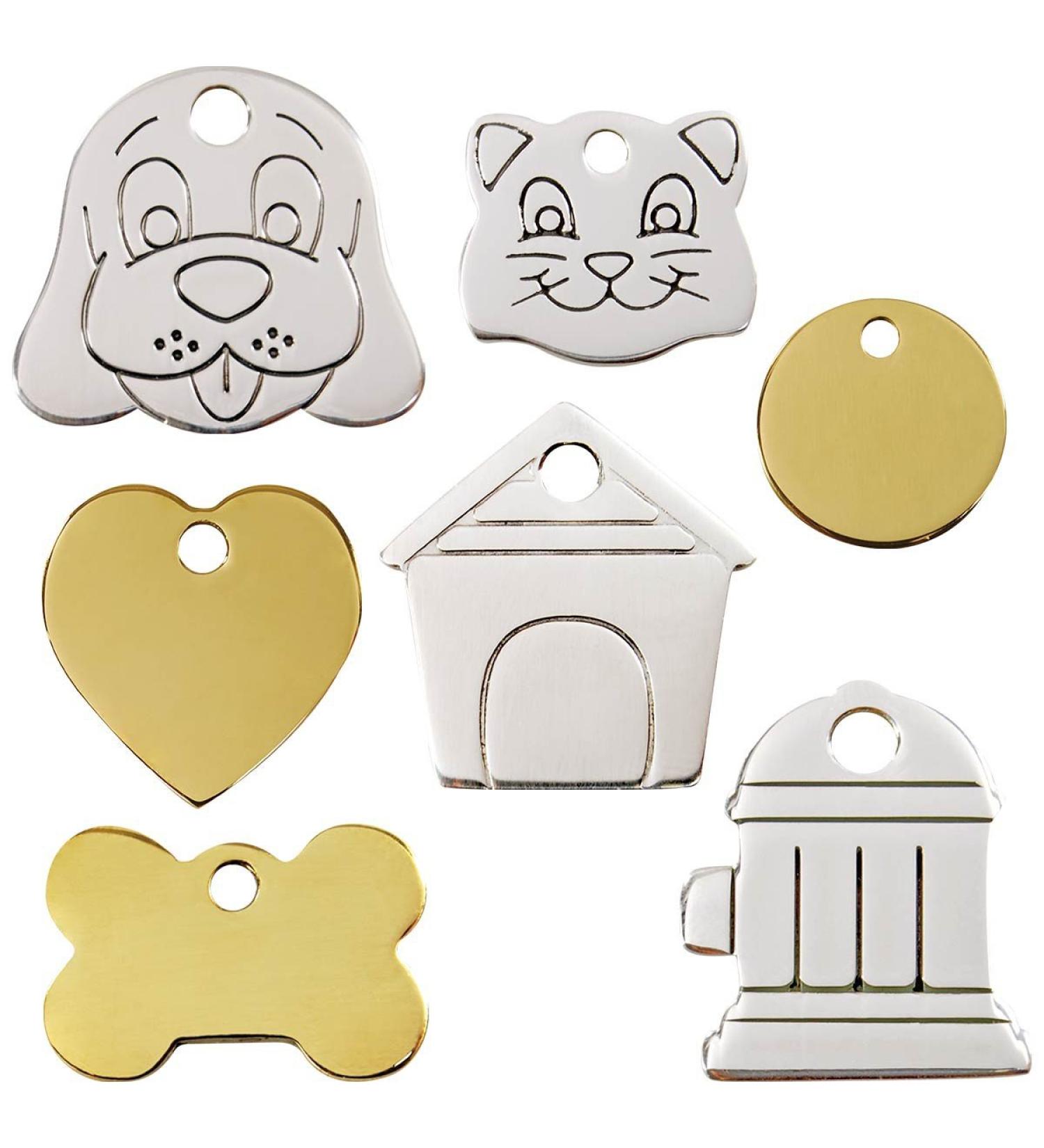 Buy RedDingo Brass Dog Tag - Medium Heart | Durable Customizable Pet ID Tags for International Shipping - Buy Online on GoSupps.com