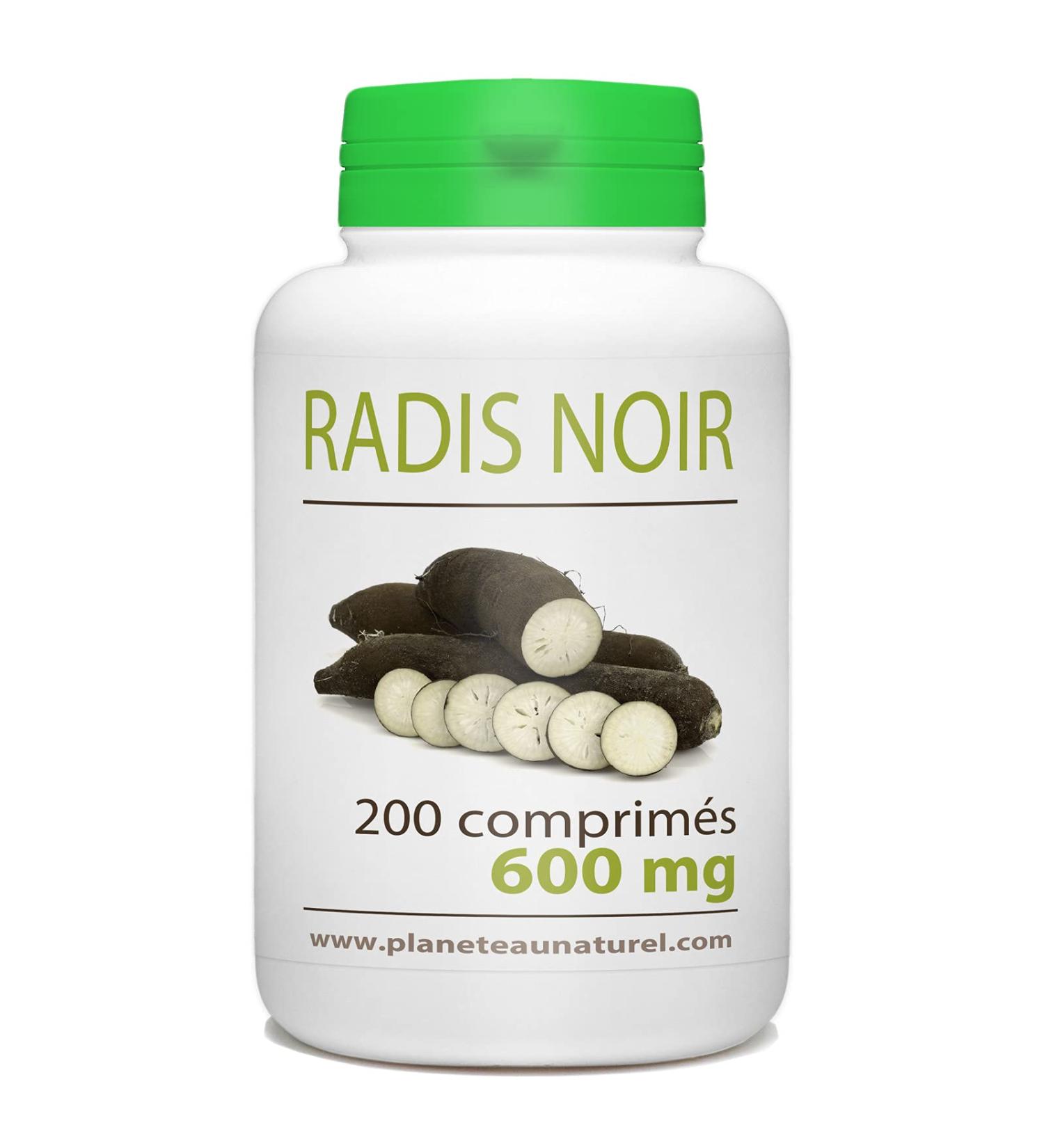 Plan te au Naturel Radish Noir - 600 mg - 200 tablets
