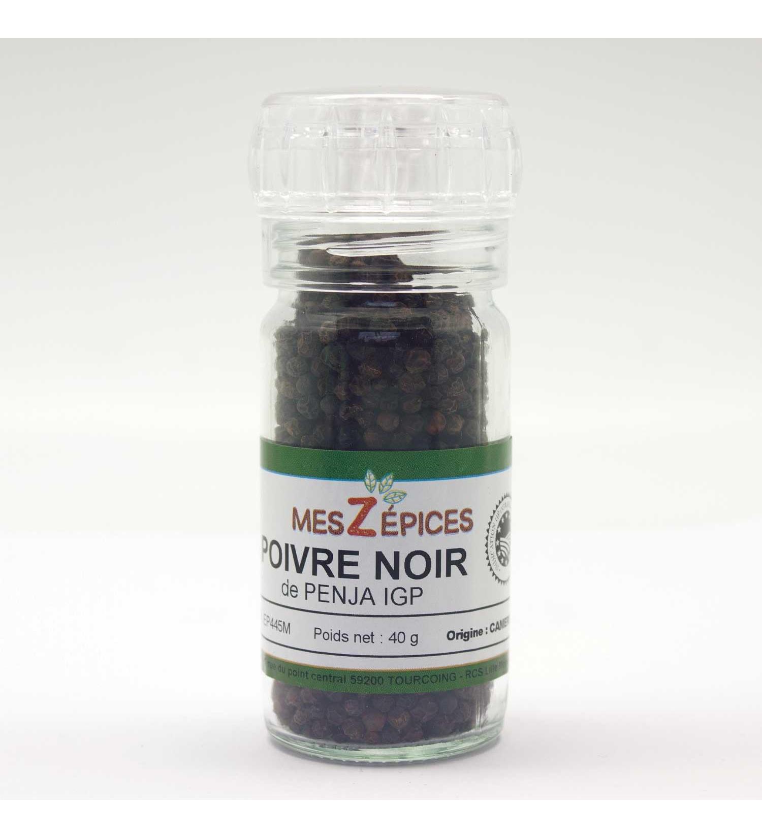 Aube-Gourmet Penja black pepper grinder refillable 75 ml of 45 g - Buy Online on GoSupps.com