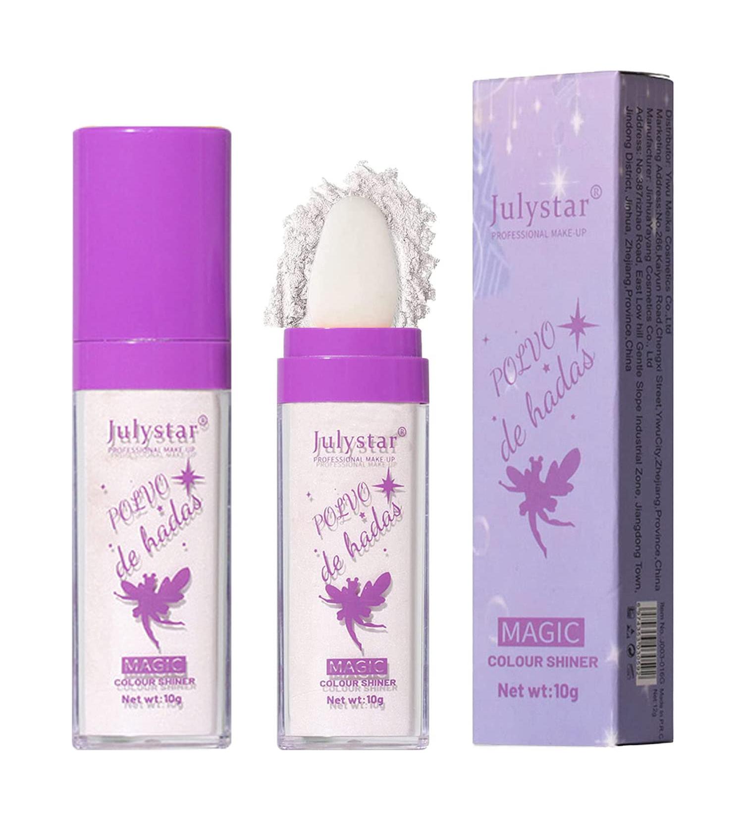 Glitter Highlighter Stick Patting Powder for Three-Dimensional Face Makeup - White - Buy Online on GoSupps.com