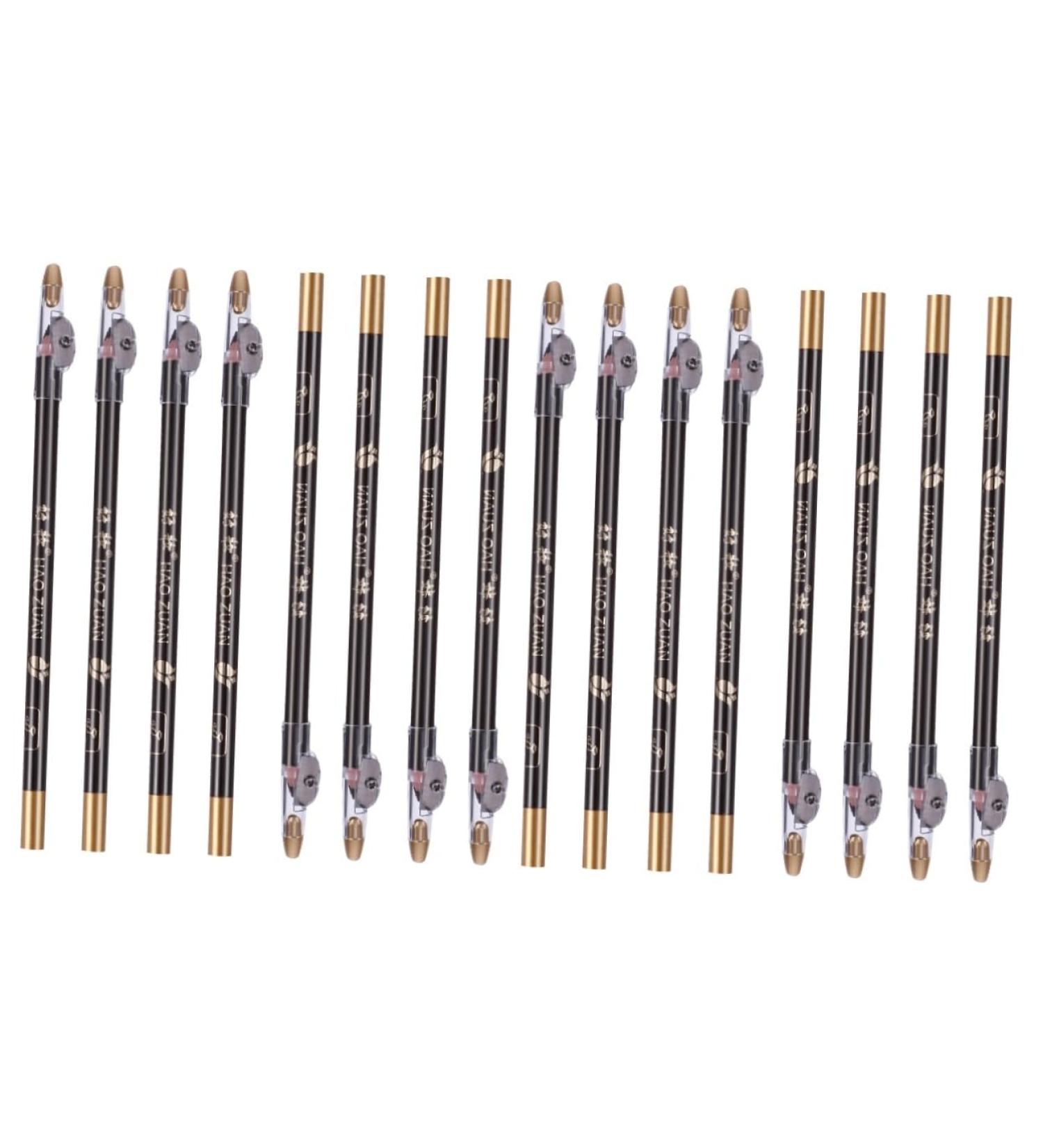 Amosfun 16 pcs pencil sharpener eyebrow pencil brow pencil makeup eyebrow Makeup Accessories tool 1 count (Pack of 1) Blackx2pcs - Buy Online on GoSupps.com