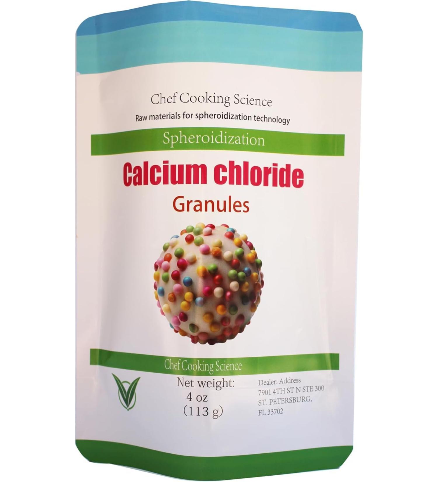 Calcium Chloride & 100% Food Grade - Molecular Gastronomy - 113 g (4 oz) - Buy Online on GoSupps.com