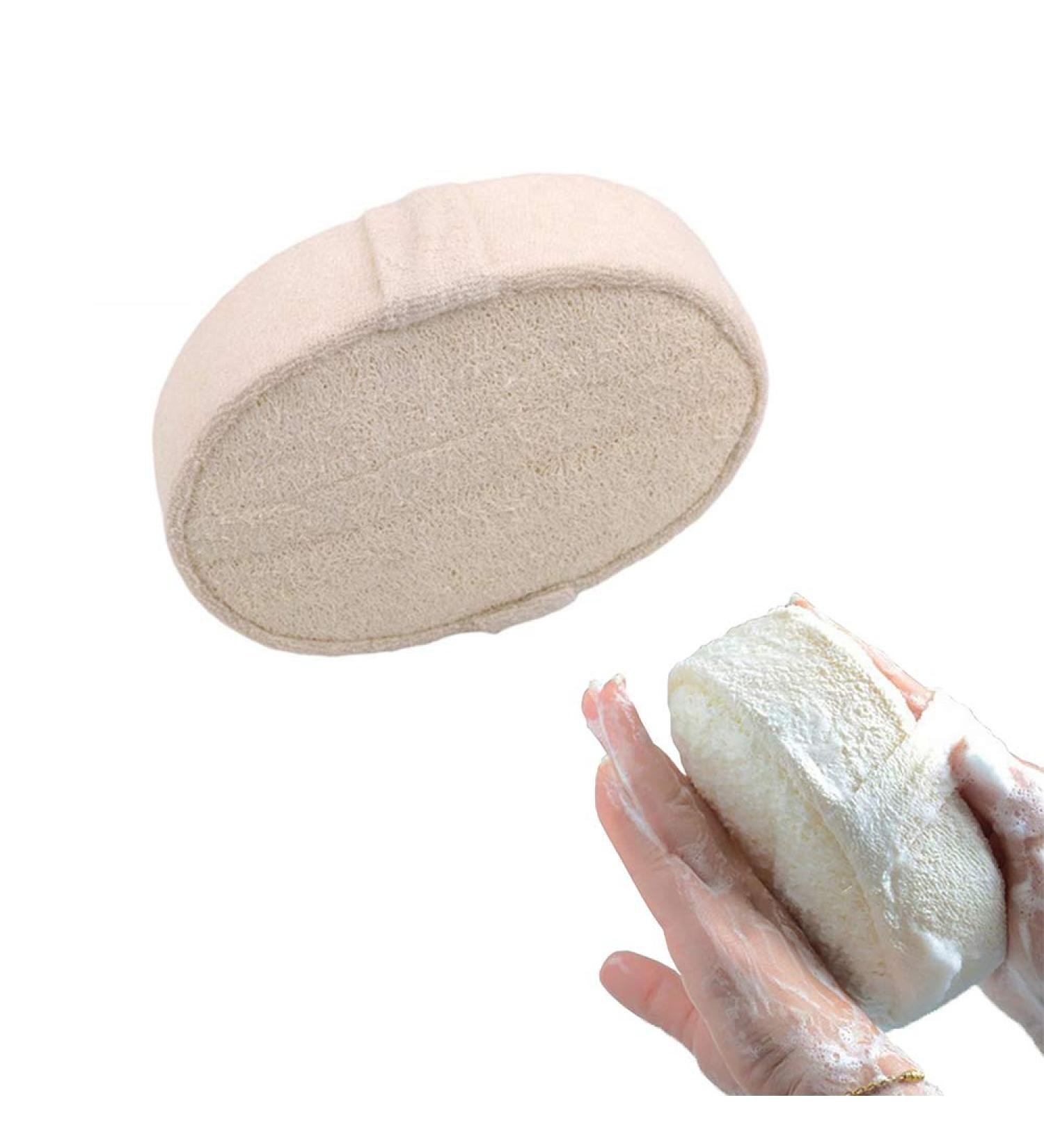 Soft Bath Brush Loofah Sponge for Massage and Exfoliation - Back Spa Scrubber Glove for Shower - Natural Bathroom Tools - Buy Online on GoSupps.com