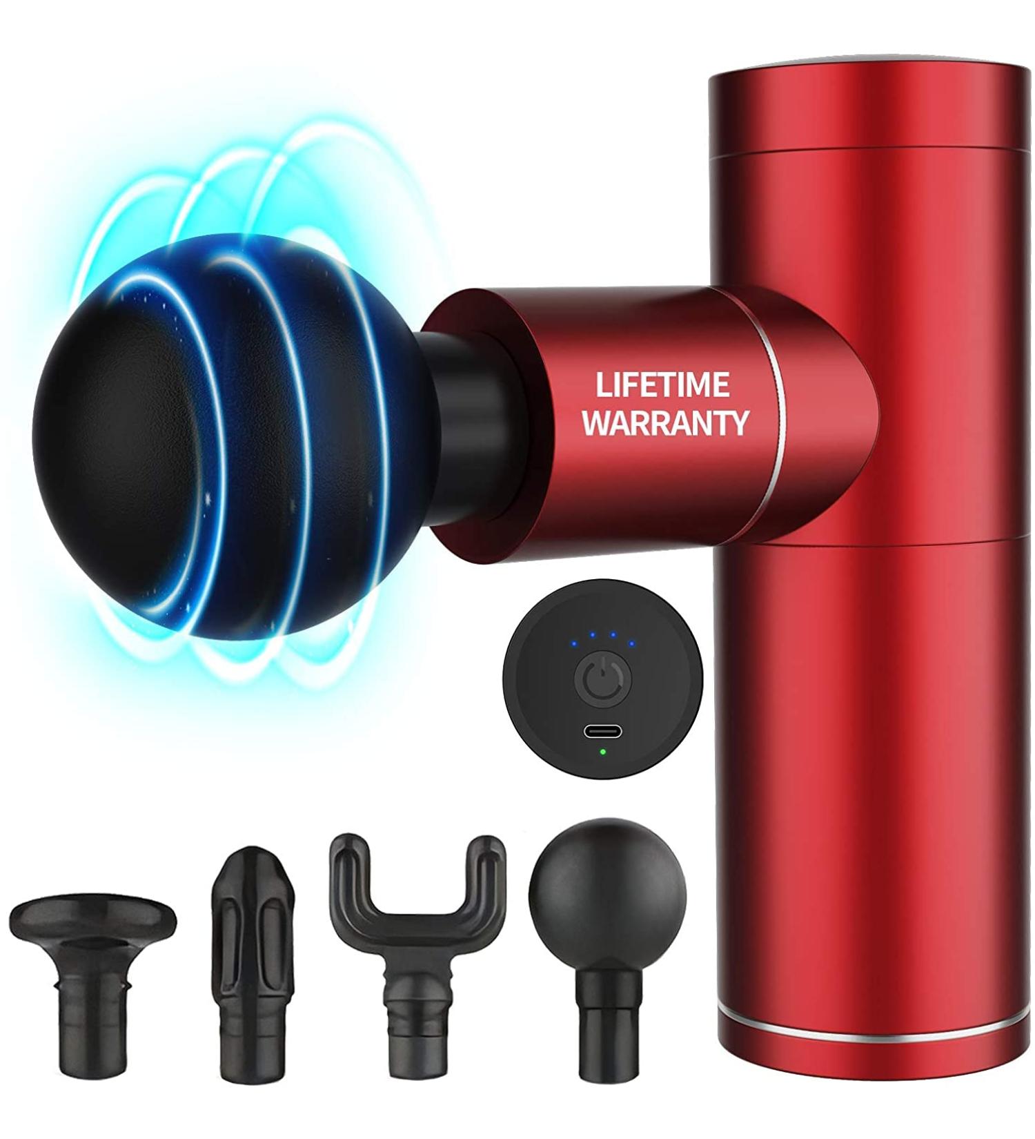 Gifts for Him Men  Aroprank Updated Deep Tissue Massage Gun for Him  Durable Quiet Deep Mini Massage Gun for Men  Anniversary Valentines Day Birthday Gifts for Men Him Husband Birthday  Red - Buy Online on GoSupps.com