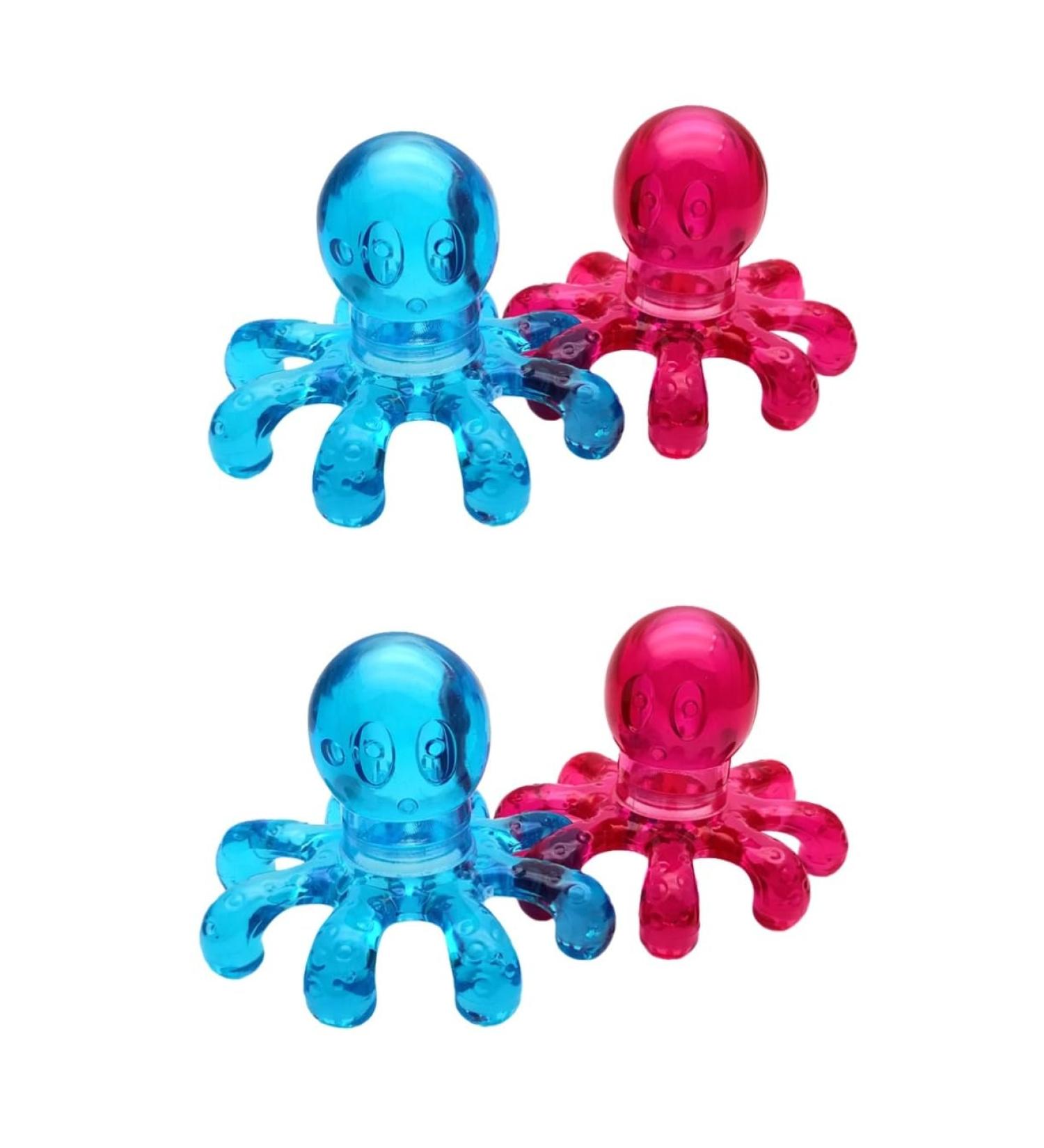Fomiyes Portable Therapeutic Massage Device - 4 Piece Massage Lounger & Head Skin Massager for Neck Relief - Ultra Octopus Massage Clip - Buy Online on GoSupps.com