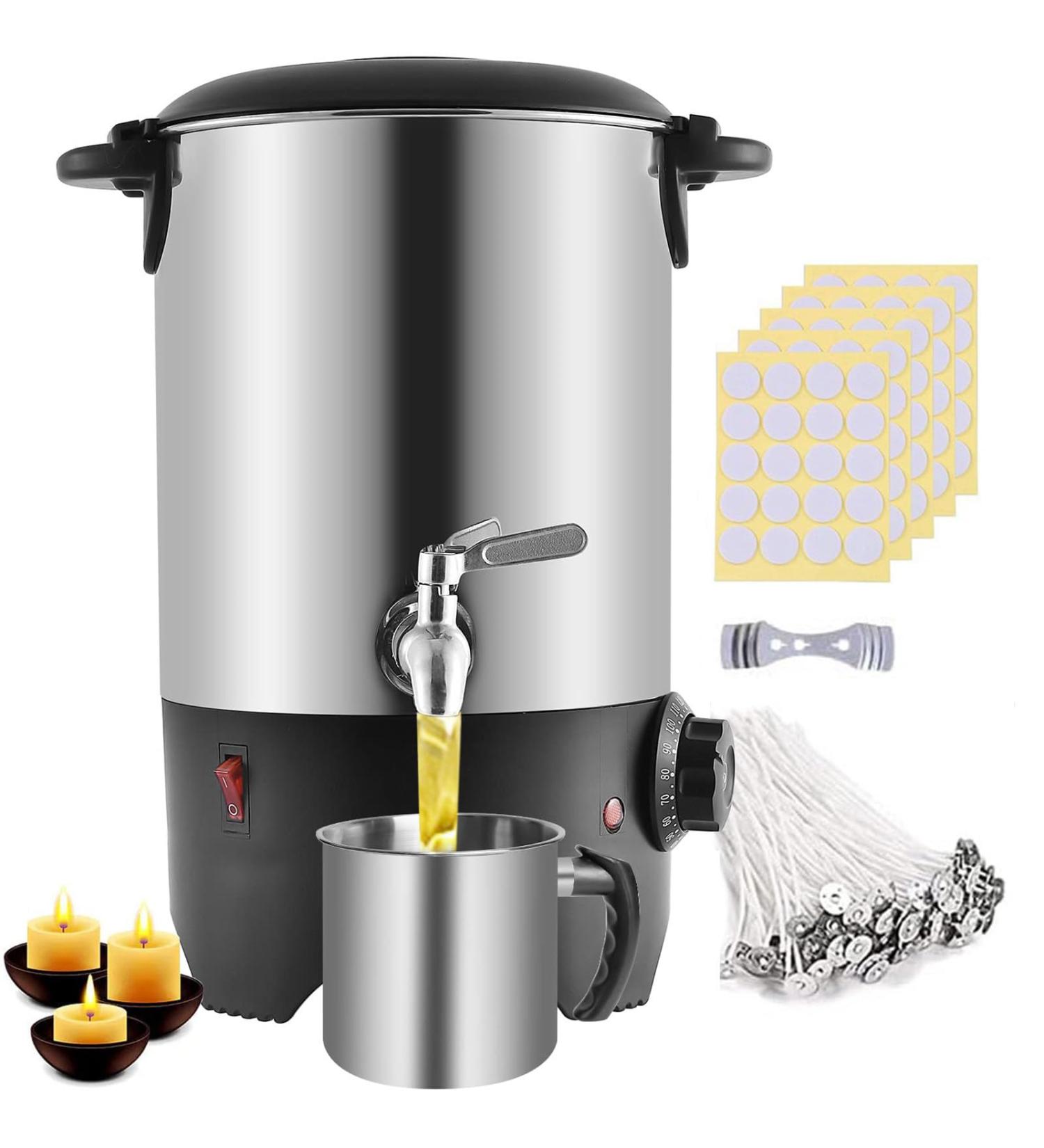 Machine Cire De Bougie 5L Grand Pot De Fusion De Cire Lectrique avec 100 M Ches Contr Le De Temp Rature De 86 230 F pour Soja Paraffine Noix De Coco Cire d'abeille - Buy Online on GoSupps.com