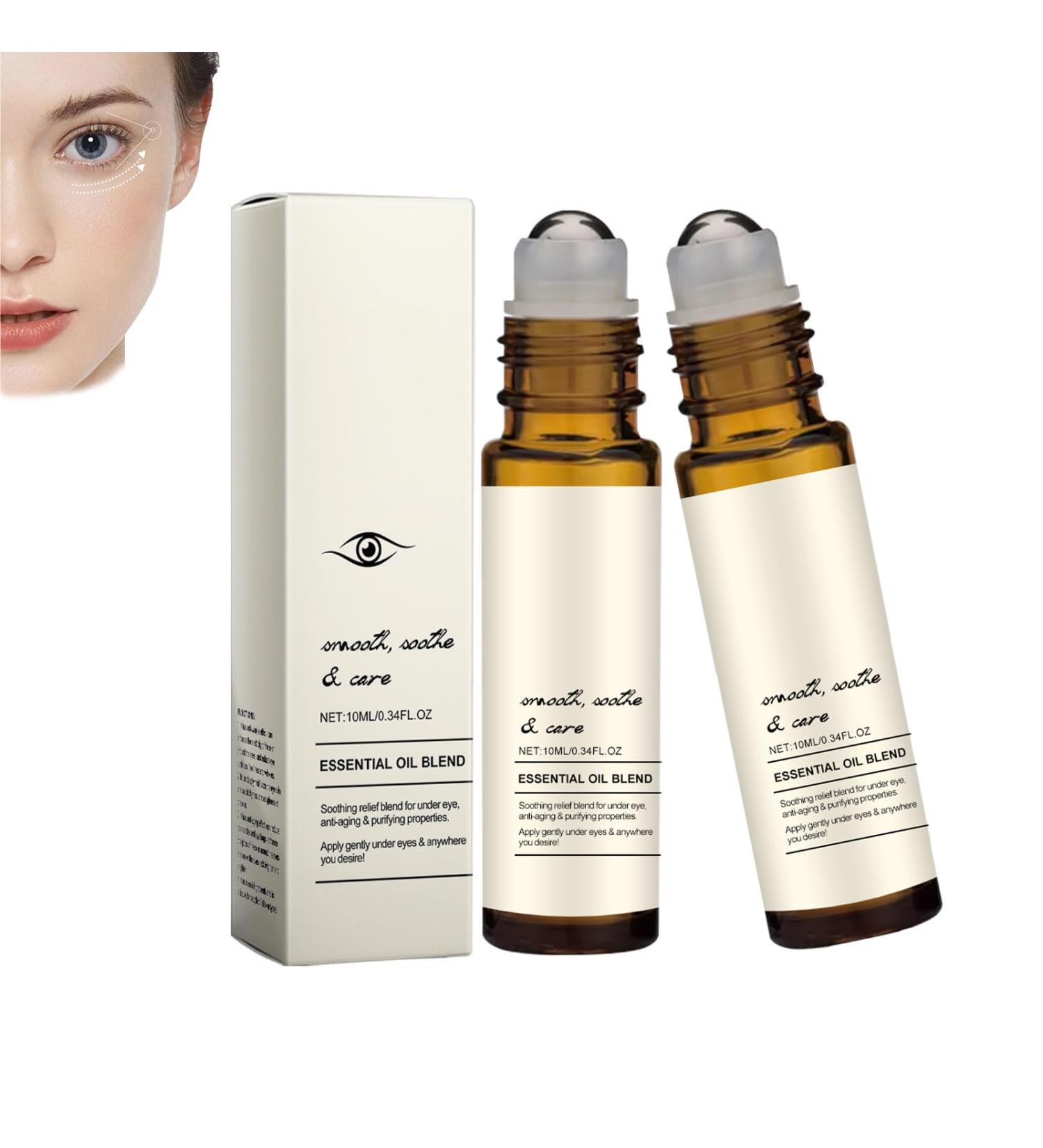 Anti Dark Circles Under Eye Oil Castor Oil Roll On Dark Circles Under Eye Roller Eye Essences for Concealer and Light Fine 2 - Buy Online on GoSupps.com
