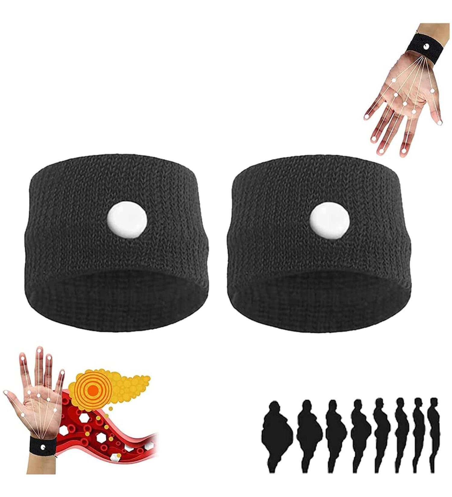 ZXCVWWE Weimax Sugar Control Wristband Weimax Blood Sugar Control Wristband Regulate Blood Sugar Levels Sugar Control Wristband Black 2pcs - Buy Online on GoSupps.com