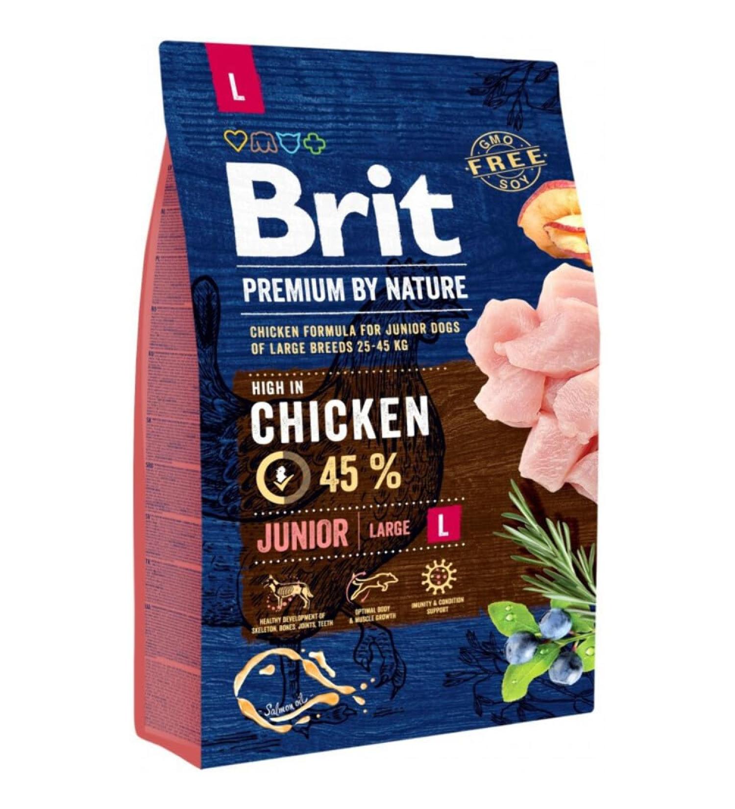 Brit Premium by Nature Junior L Chicken 3 kg - Buy Online on GoSupps.com