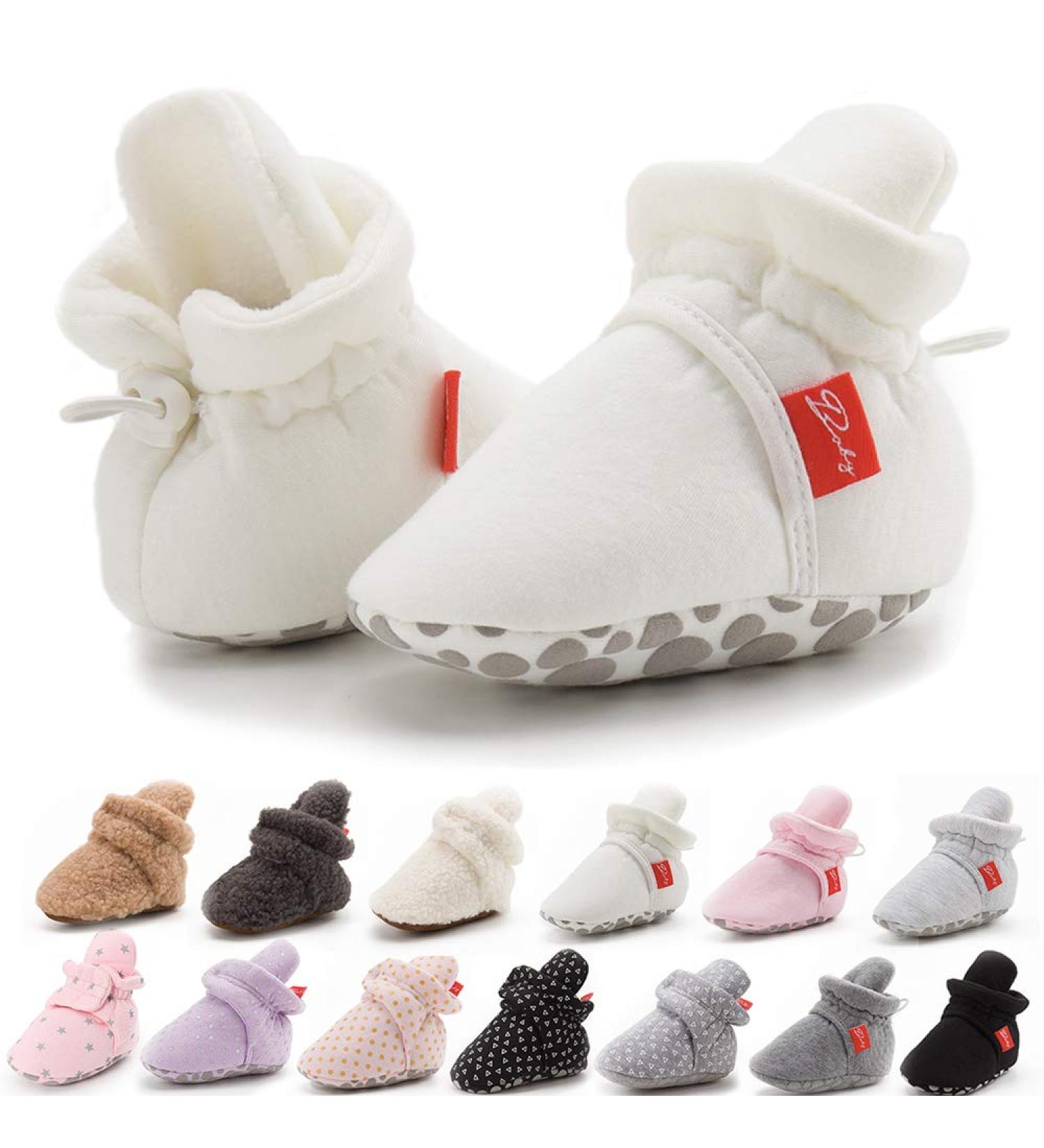 Infant Baby Snow Boots | Soft Anti-Skid Sole | Premium Booties | Winter Warm Crib Shoes | 12-18 Months | White - Buy Online on GoSupps.com