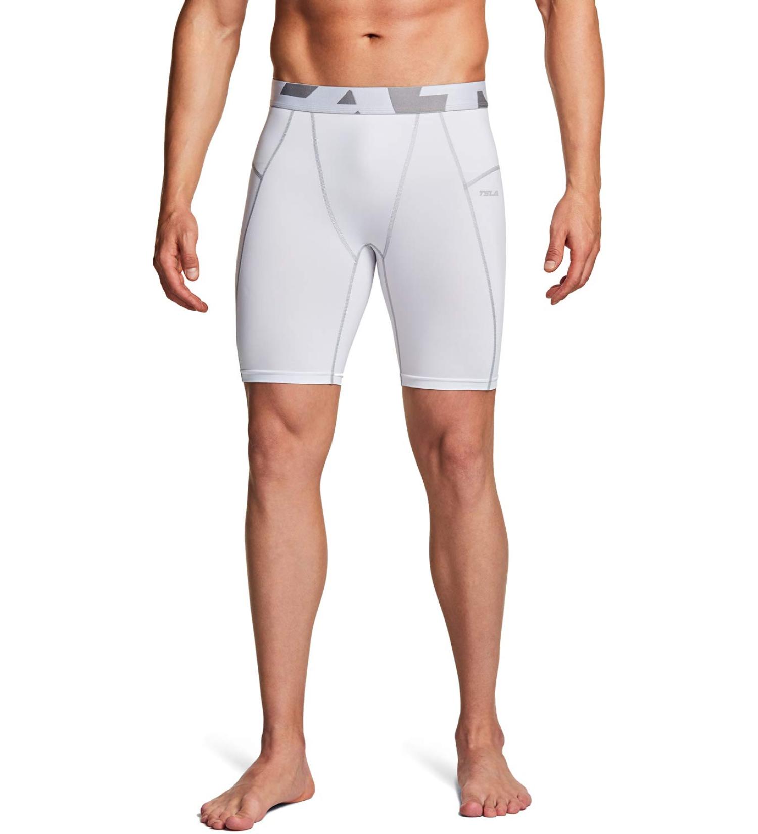 Shop TSLA Ladies High Waist Yoga Pants with Pockets - Belly Control Non-See-Through 4-Way Stretch Workout Tights - White Size M - International Shipping - Buy Online on GoSupps.com