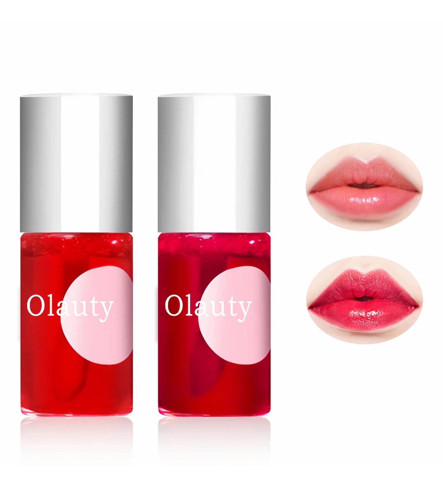 2 Colors Lip Tint Stain Set - Matte Velvet & Watery Lip Stain Duo | Long-Lasting Waterproof Korean Lip Tint | Moisturizing Mini Liquid Lipstick | Plump Lip Gloss | Non-Sticky & Long-Lasting Formula - Buy Online on GoSupps.com