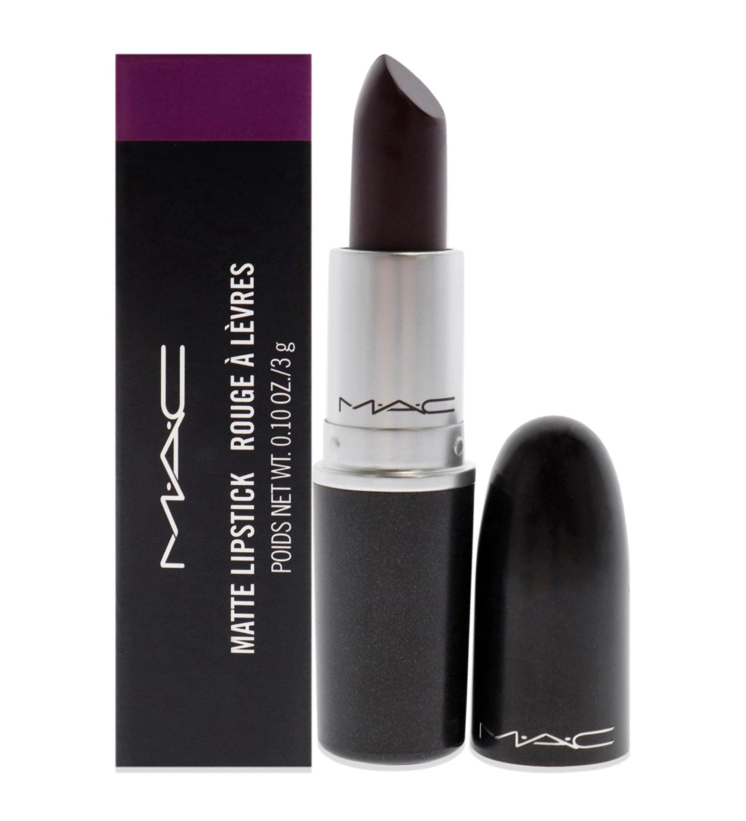 MAC Smoked Purple Matte Lipstick 0.1 oz - Women's Lipstick (Pack of 1) - Buy Online on GoSupps.com