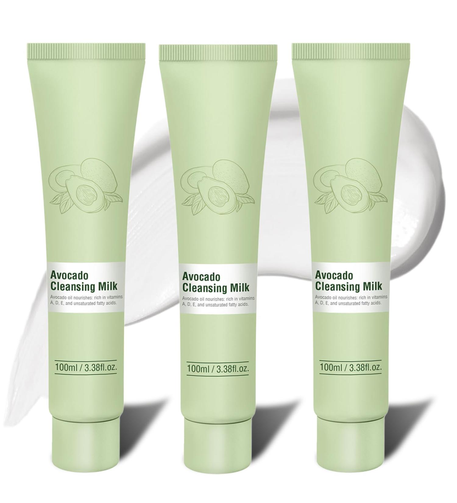 Sheghy Avocado Moisture Barrier Facial Cleanser for Dry Sensitive Skin Hydrating Gel-to-Foam Formula with Hyaluronic Acid Vegan Daily Face Wash for Women & Men (3) - Buy Online on GoSupps.com