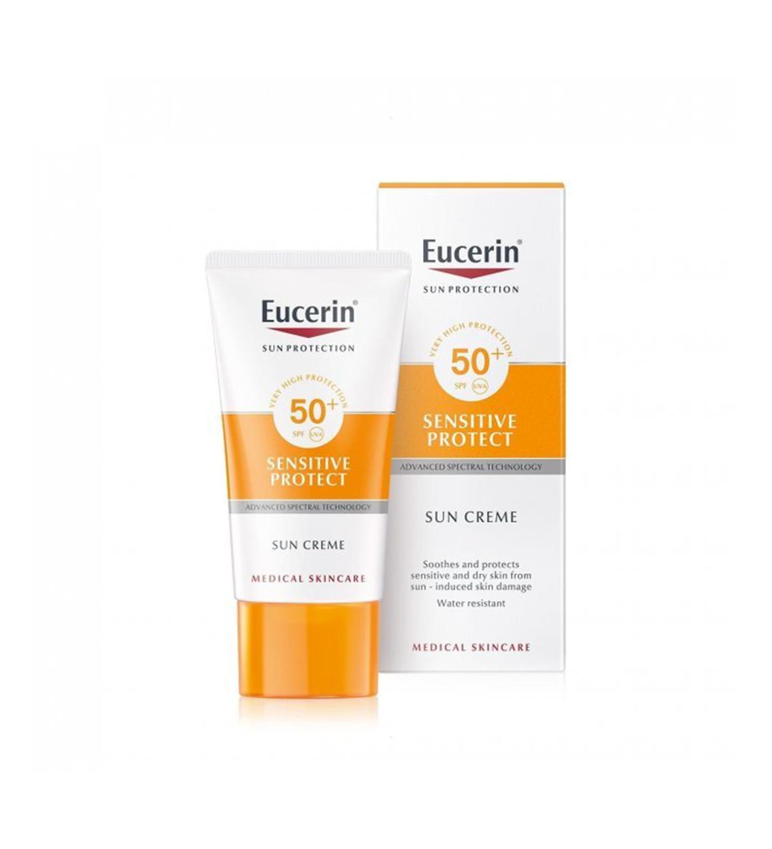 Eucerin Sensitive Protect Face Sun Cream SPF50+ For Sensitive & Atopic Skin 50ml - Buy Online on GoSupps.com
