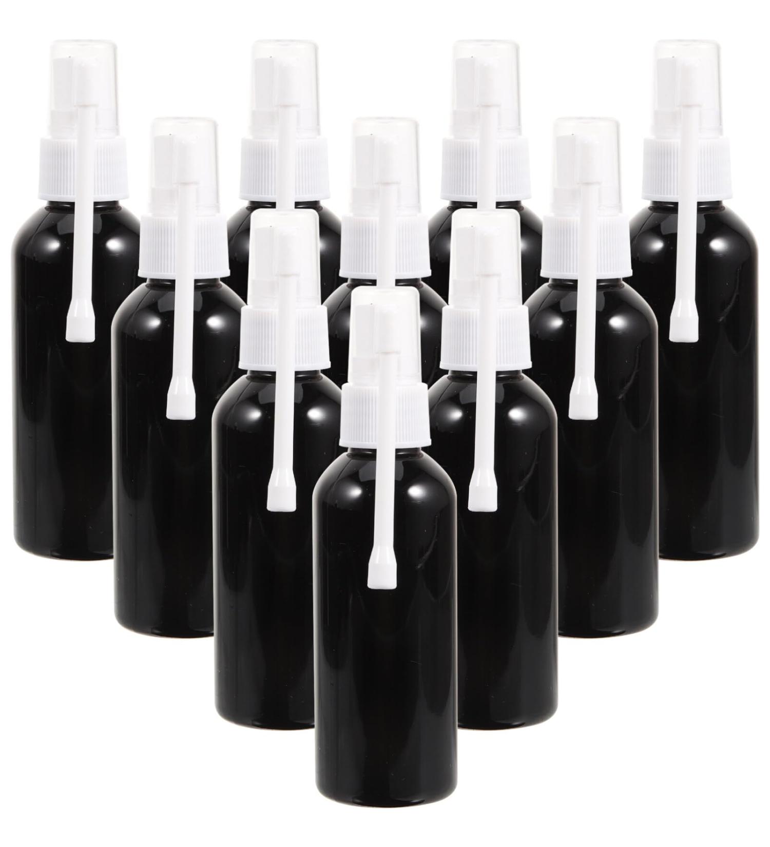 Healeved Amber Bottles 10pcs Nasal Wash Spray The Pet Household Colloidal Silver Spray 13x4.5cm Assorted Color