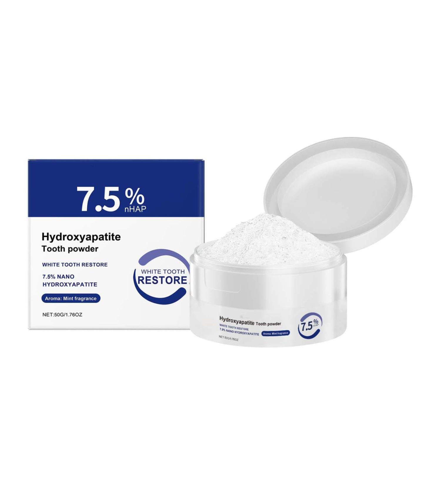 Dentifrice Hydroxyapatite Poudre dentifrice l'hydroxyapatite dentifrice blanchissant probiotique Protection De L' mail Et Renforcement Des Dents Protection Quotidienne (1pc Poudre dentifrice) Poudre dentifrice 50 g (Lot de 1) - Buy Online on GoSupps.com
