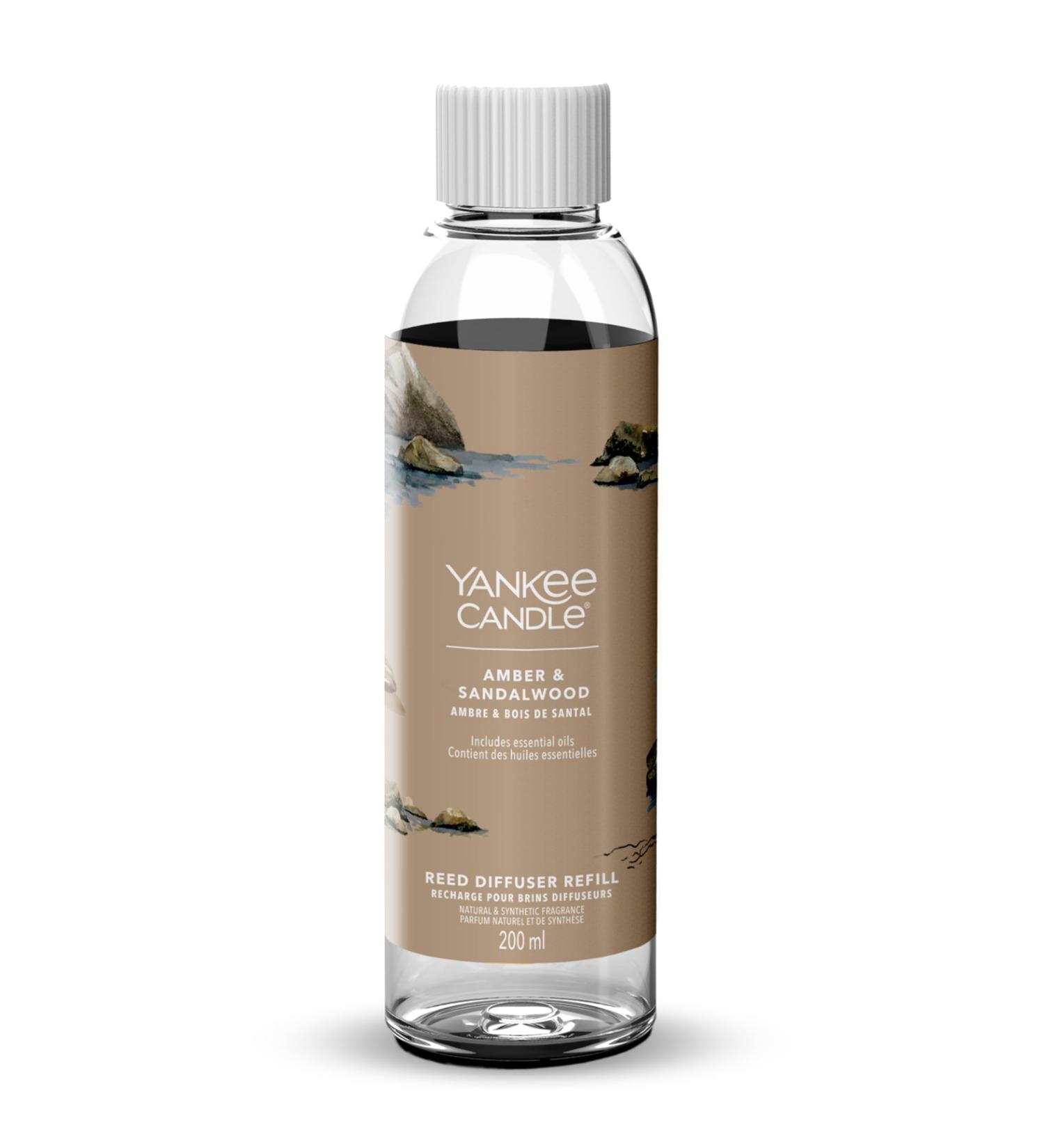 Yankee Candle Signature Reed Diffuser Refill | Amber & Sandalwood | 200ml | Up to 20 weeks of Fragrance | Perfect Gifts for Women Amber & Sandalwood Diffuser Refill - Buy Online on GoSupps.com
