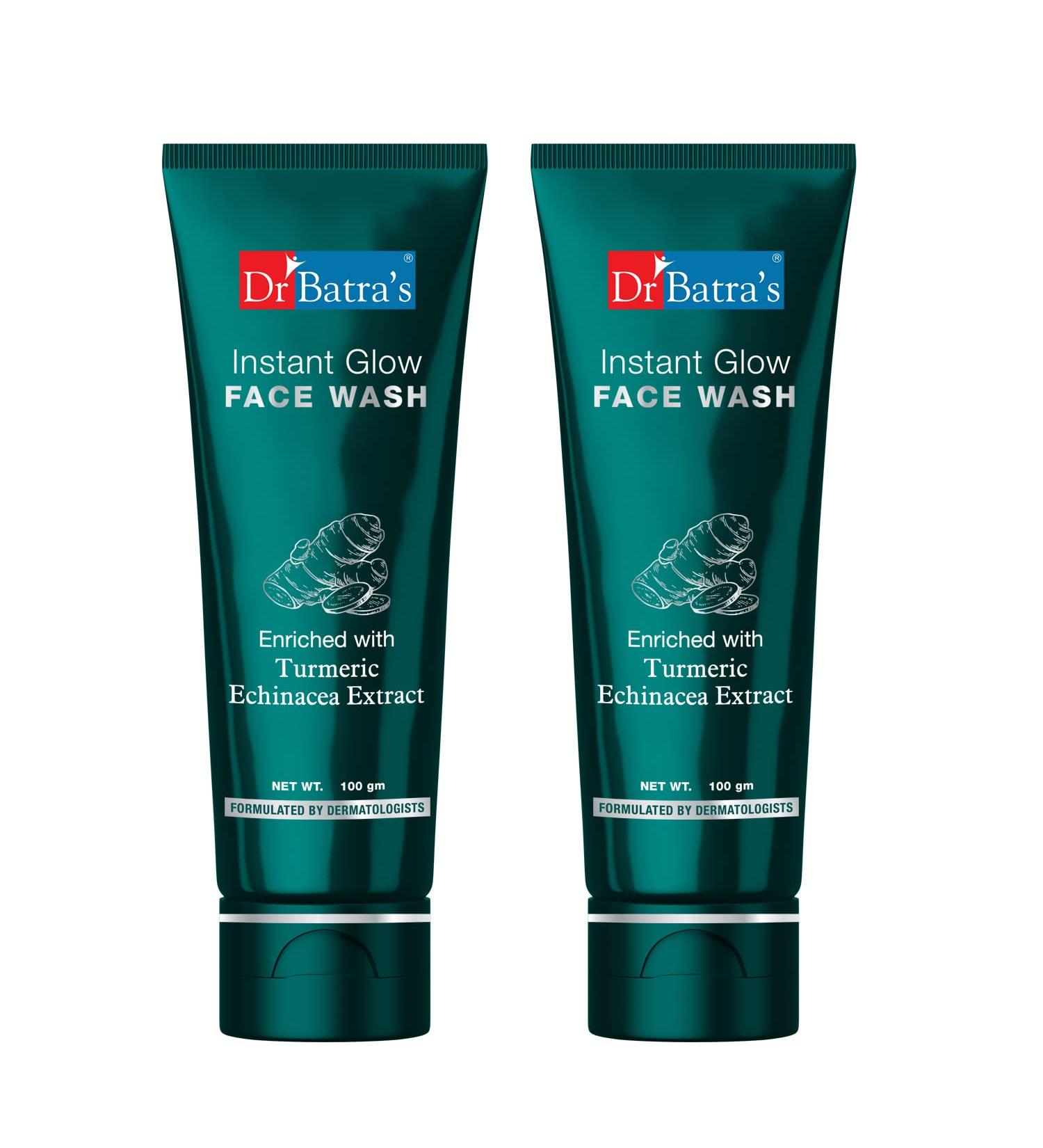 Dr. Batra's Instant Glow Face Wash - 100 ml - 2 Pack - Buy Online on GoSupps.com