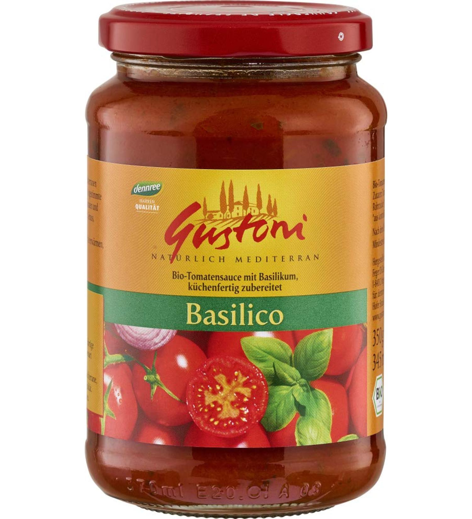 Gustoni Gustoni Bio Basilico Basil Tomato Sauce (1 x 350 g)