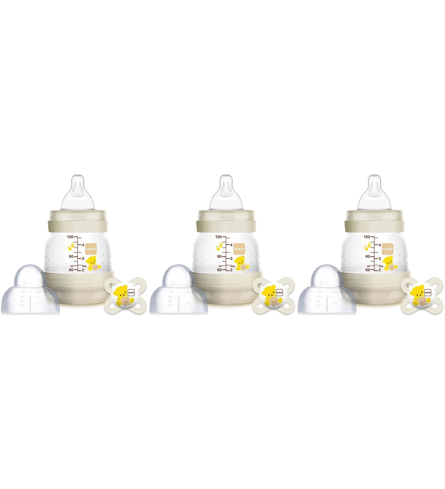Newborn Easy Start Anti-Colic 4.5-Ounce Bottle with Pacifier Set Teddy Bear 0-2 Months 3 Pack