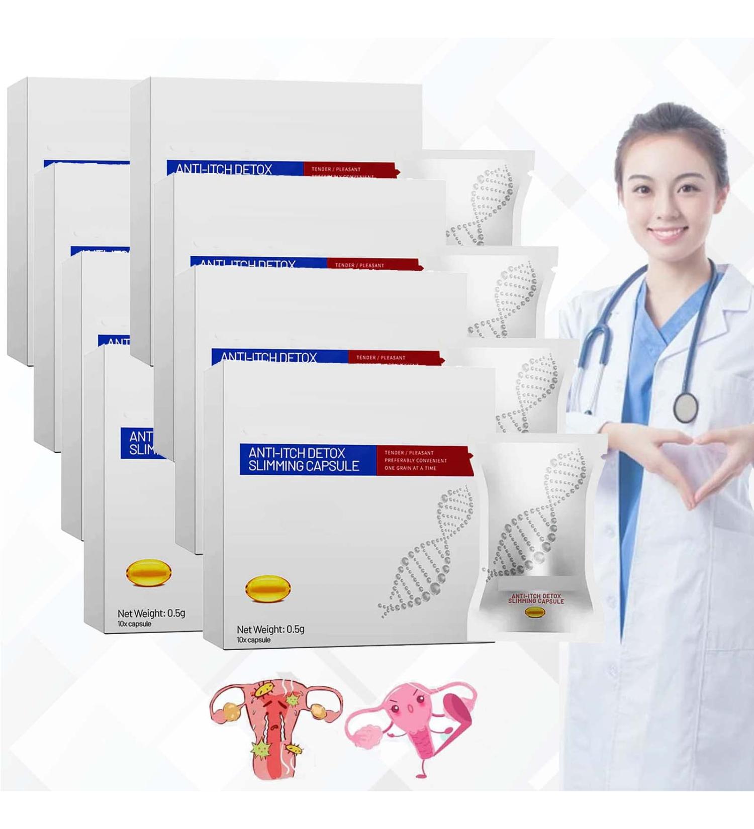 Soothe&Slim Anti-Itch Detox Slimming Capsules | AnnieCare Natural Viginal Repair Gel (80pcs) - Buy Online on GoSupps.com