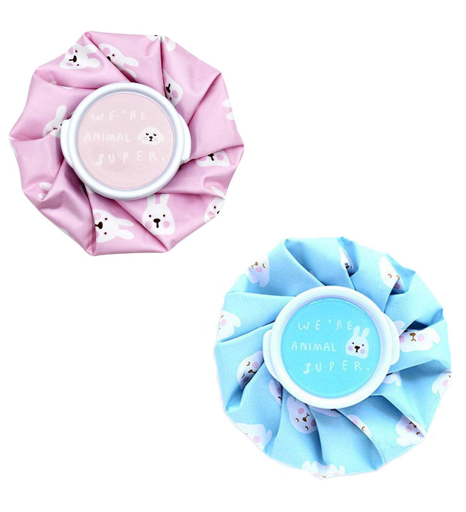 BigBigMe Hot and Cold Reusable Ice Bag - 6 Mini Ice Packs for Sport Injuries and Pain Relief - Cold Therapy for Head, Shoulder, Back, Knee - Pack of 2 (Blue+Pink) - Buy Online on GoSupps.com