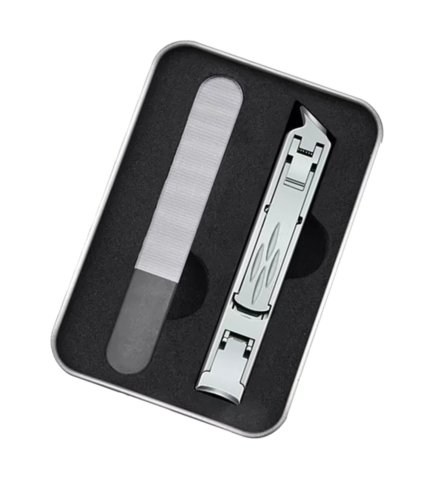 Thick Nail Clippers Thick Toenail Clippers Foldable Wide Nail Clippers Double Head Toenail Clippers Portable Fingernail Cutter Finger Thick Nail Clippers for Men and Women Silver - Buy Online on GoSupps.com