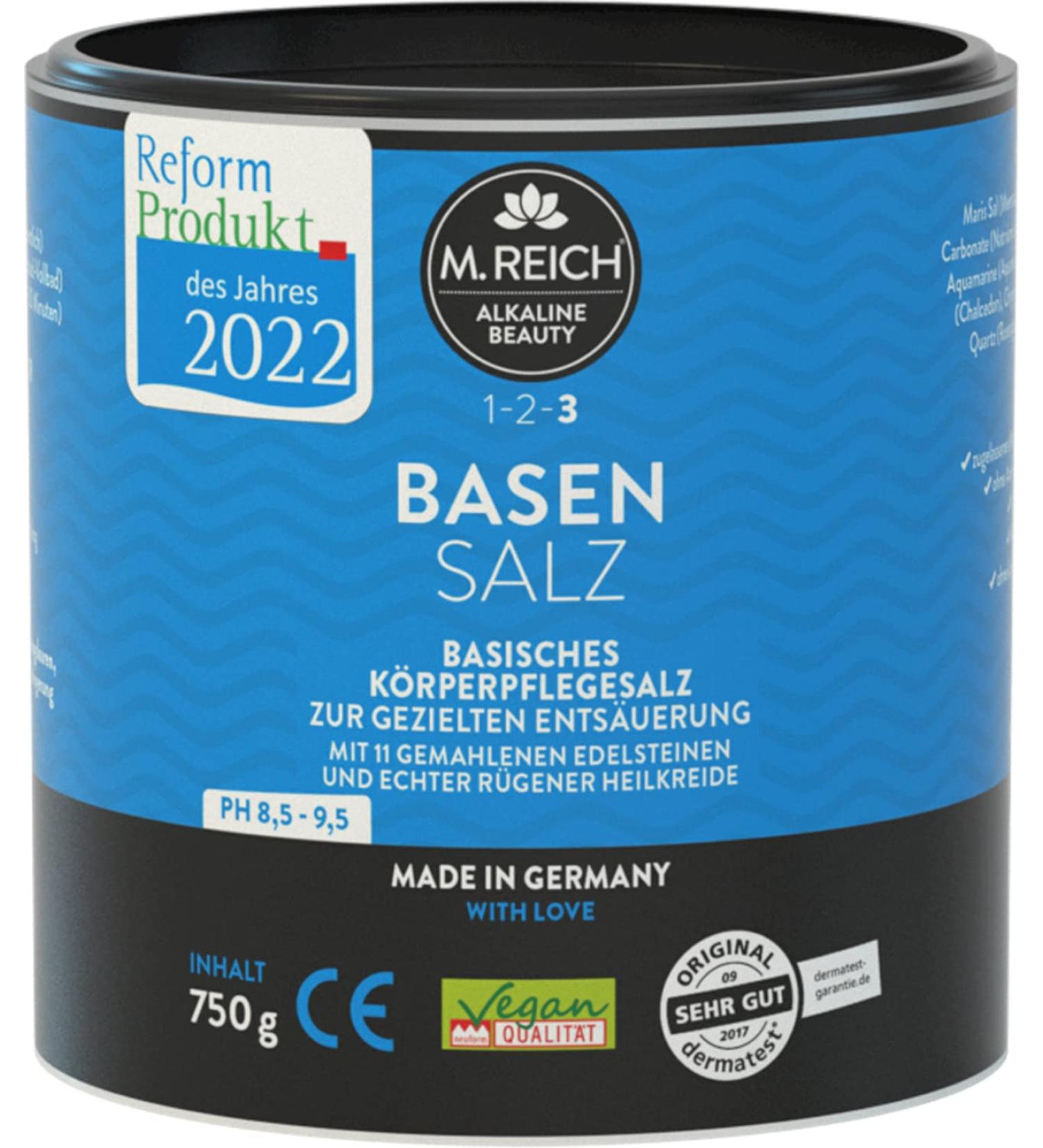 M. Reich M.Reich Basic Salt 750 g Basic Bath Medical device for targeted skin deacidification With healing earth from R gen and precious gemstone powder  - Buy Online on GoSupps.com