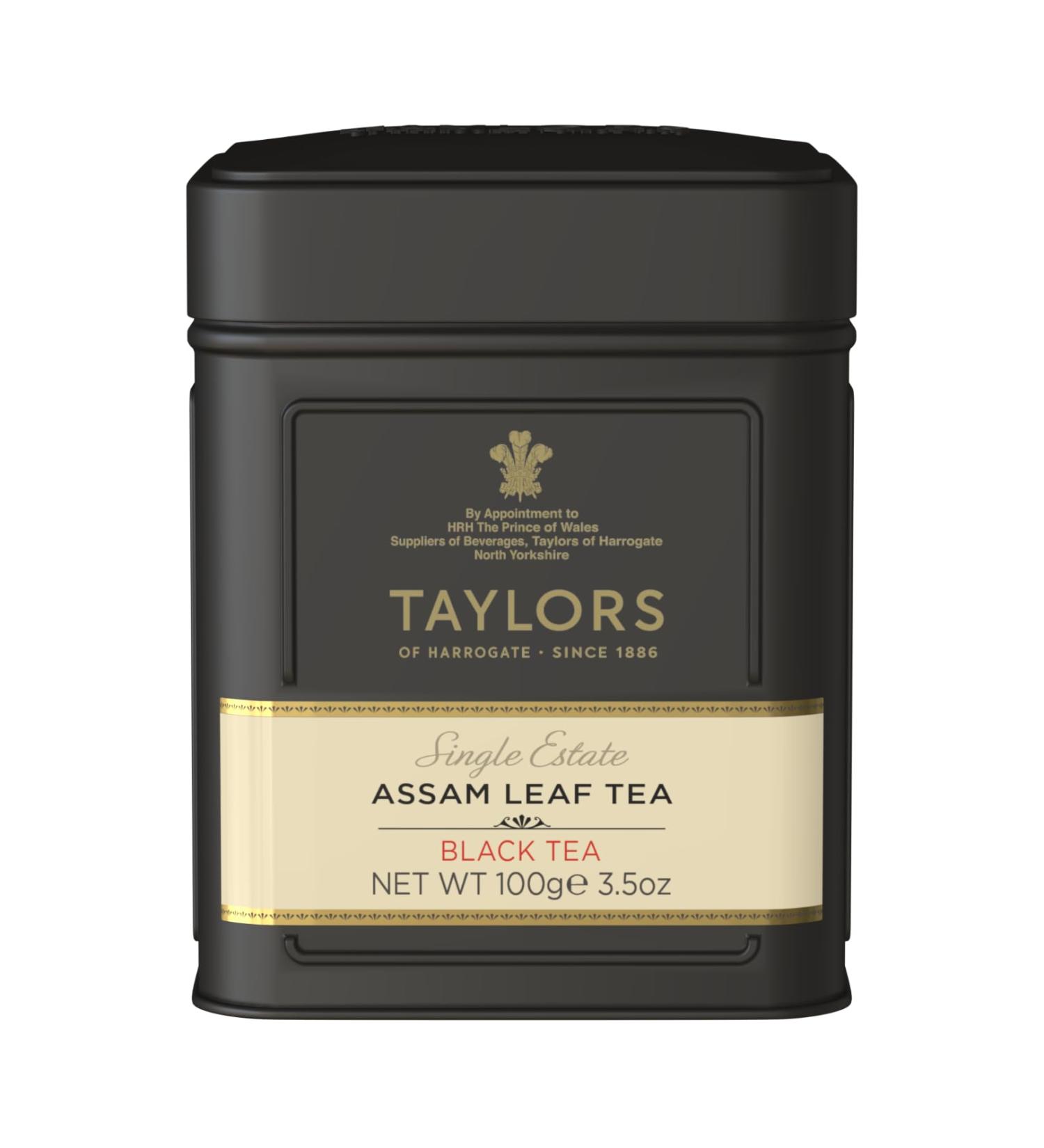 Taylors of Harrogate Single Estate Assam Loose Leaf Tea Caddy 100g - Buy Online on GoSupps.com