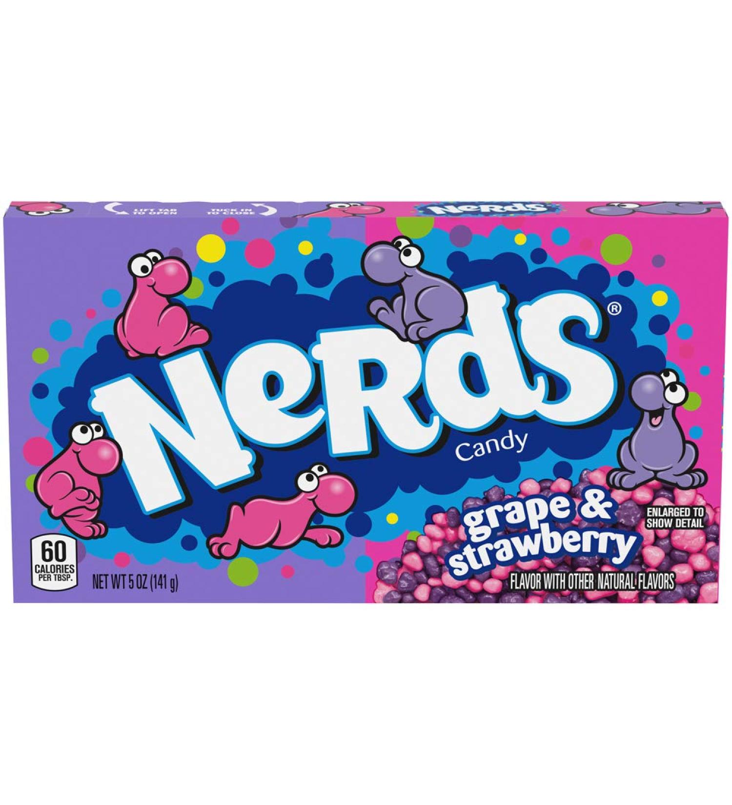 Nerds Grape & Strawberry Candy - 5 Oz. - Pack of 12 - Buy Online on GoSupps.com