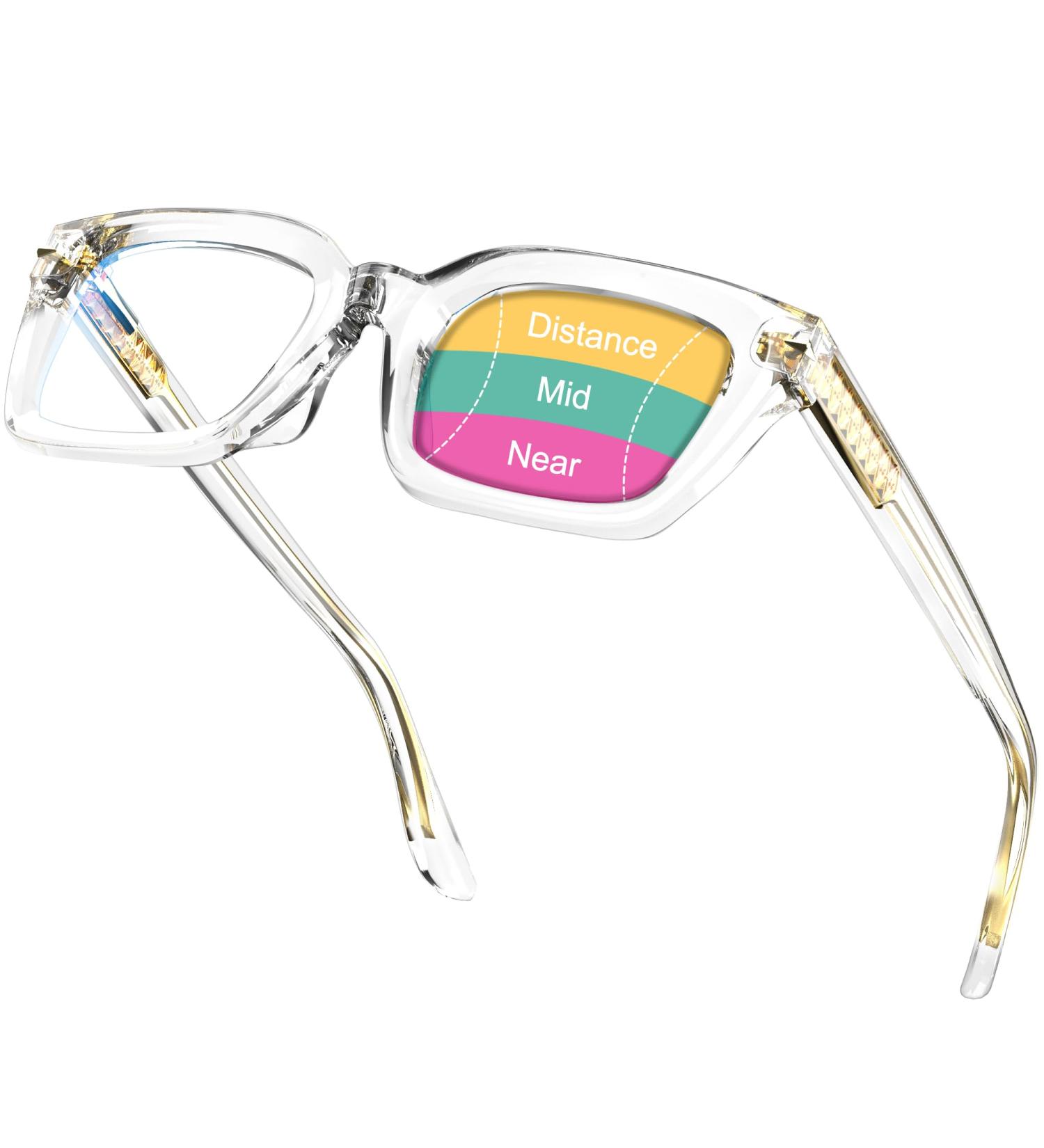 VISOONE Spring Hinge Blue Light Blocking Glasses - Trendy Square Gaming Eyewear for Men & Women - Anti Glare YALE - Buy Online on GoSupps.com