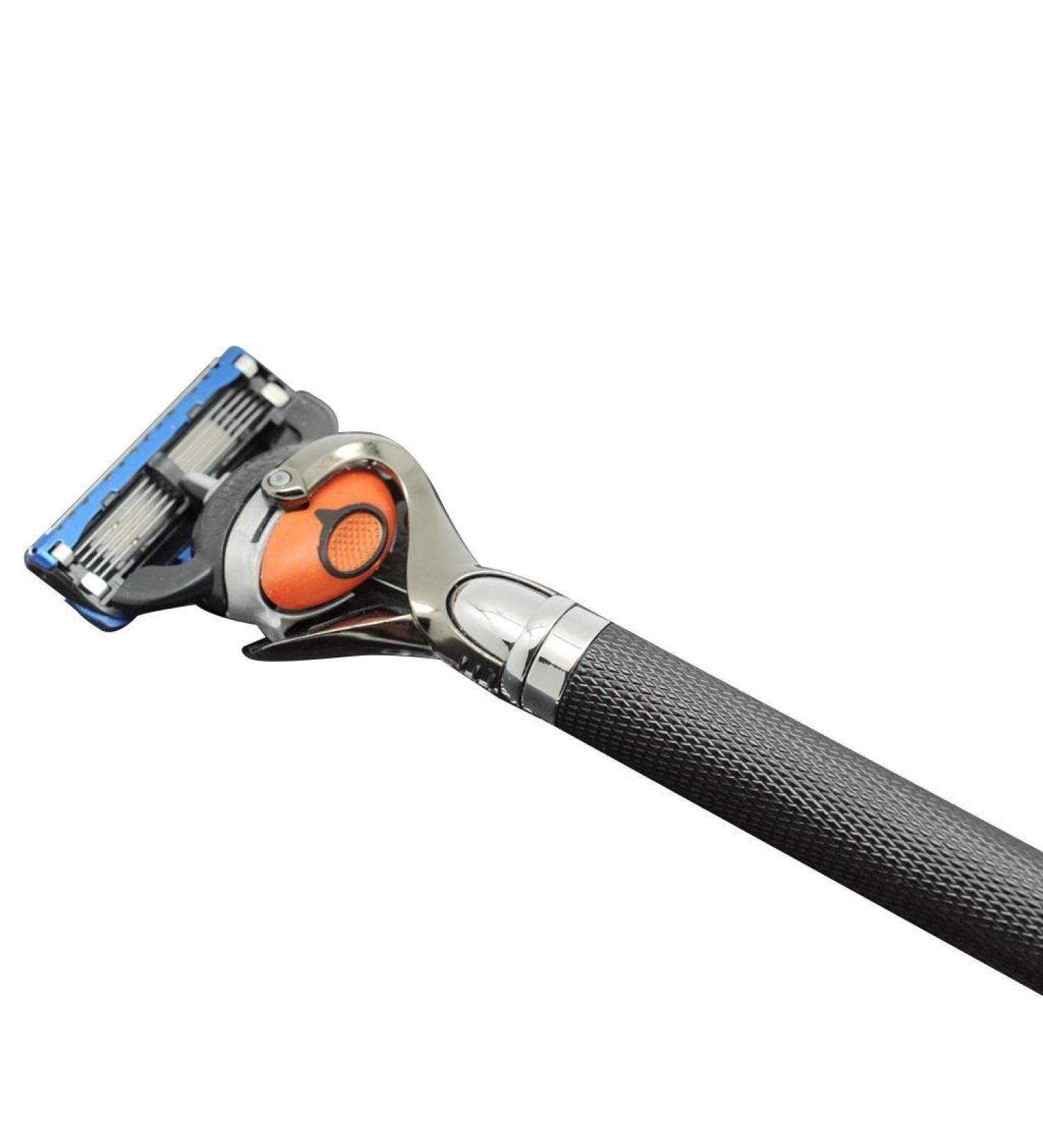 Buy G.B.S Men's Stylish Precision Shaving Razor - Charcoal Black | Flex Ball Technology for Smooth Shave | Ideal for Home & Travel - Buy Online on GoSupps.com