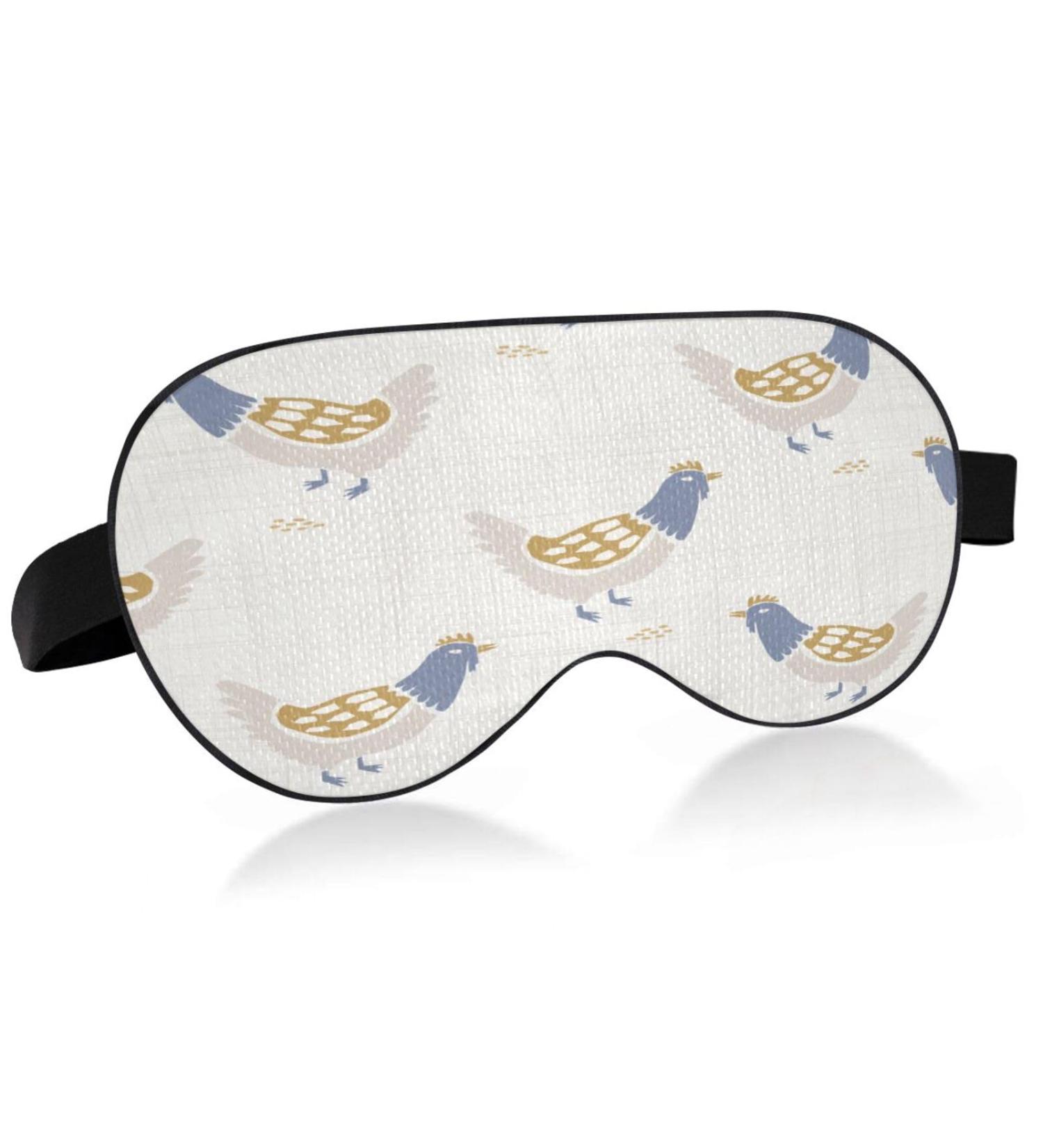 WELLDAY Farmhouse Roosters Sleep Mask - Soft Comfort Blindfold for Men and Women | Blockout Light, Adjustable Strap - Night Eye Shade Cover - Buy Online on GoSupps.com