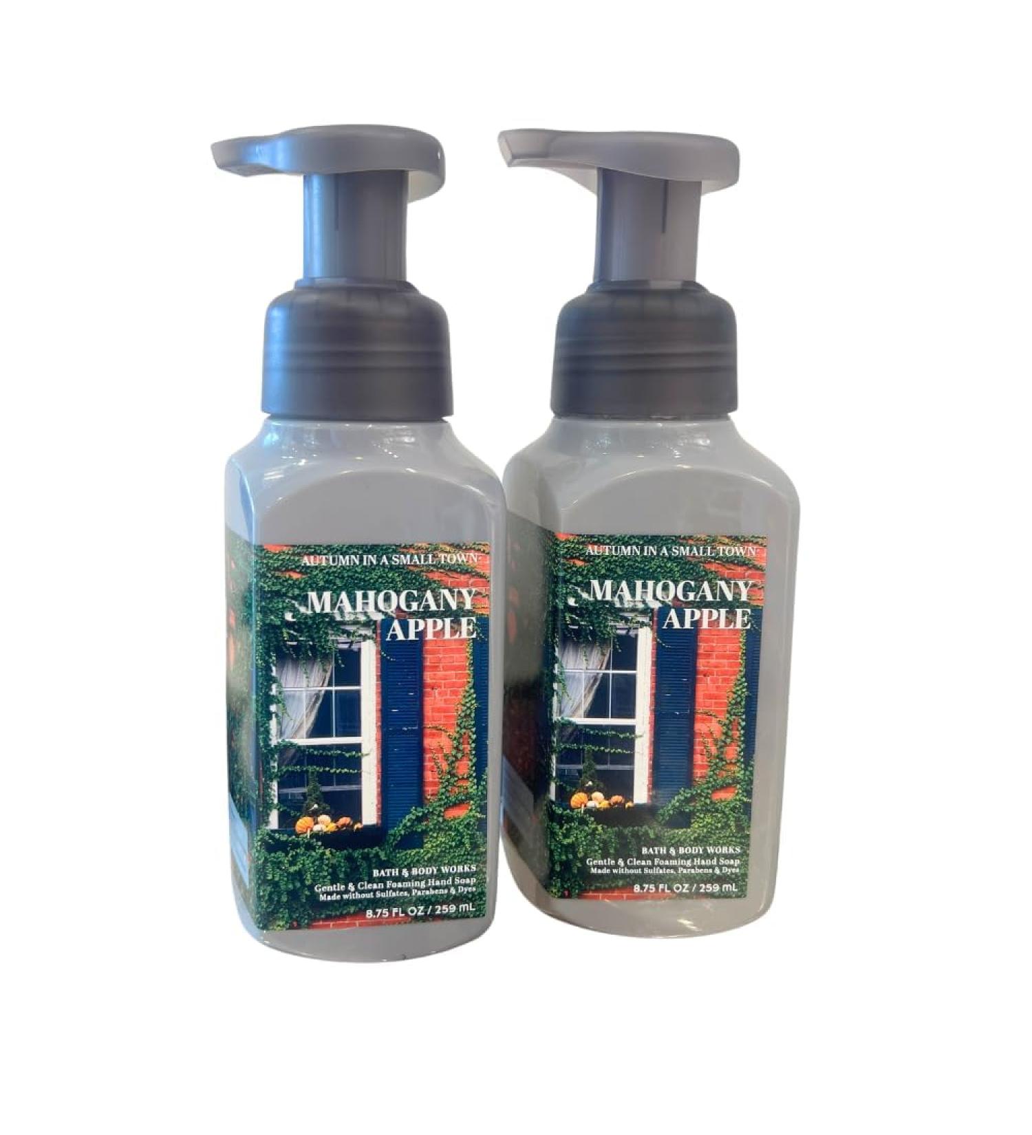 Bath & Body Works MAHOGANY APPLE Gentle & Clean Foaming Hand Soap Autumn Scents 8.75 fl oz Pack of 2 - Buy Online on GoSupps.com