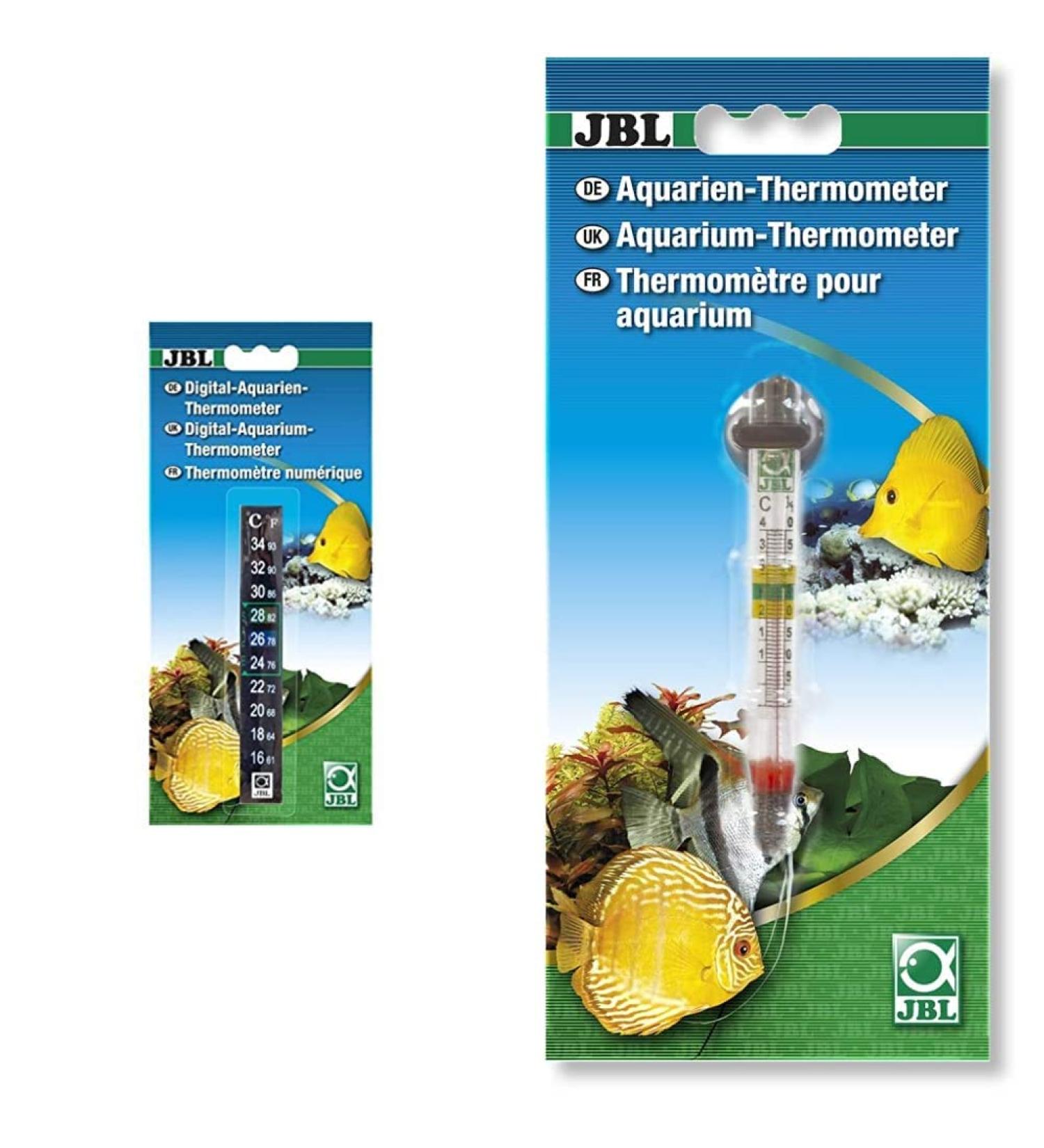 JBL Digital Aquarium Thermometer - 1 Pack with Suction Cup | Accurate Temperature Measurement for Fish Tanks & Aquariums - Buy Online on GoSupps.com