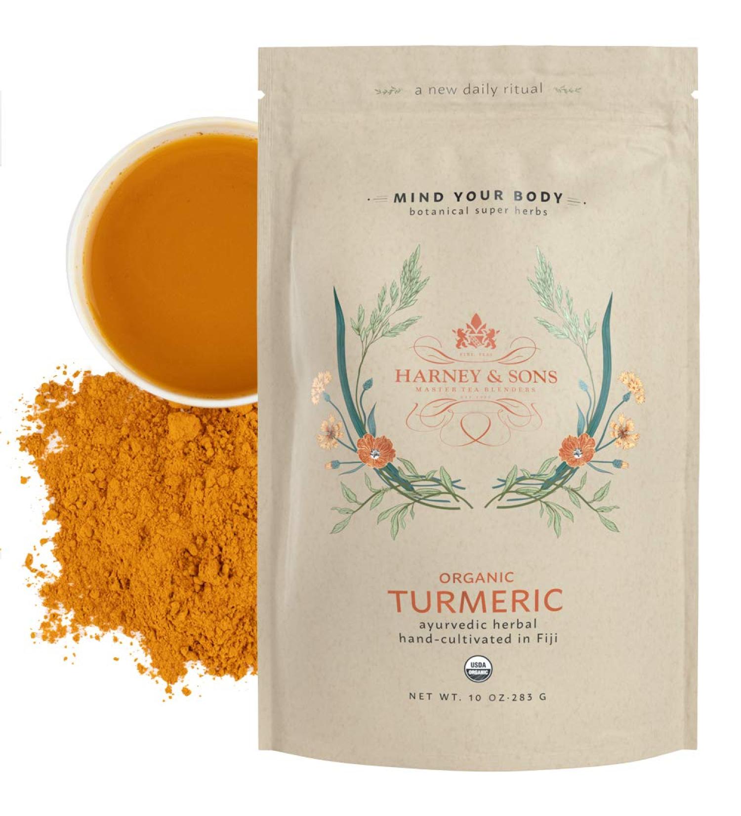 Harney & Sons Organic Turmeric Super Herbs - 10 oz | Natural Boost for Health - Buy Online on GoSupps.com