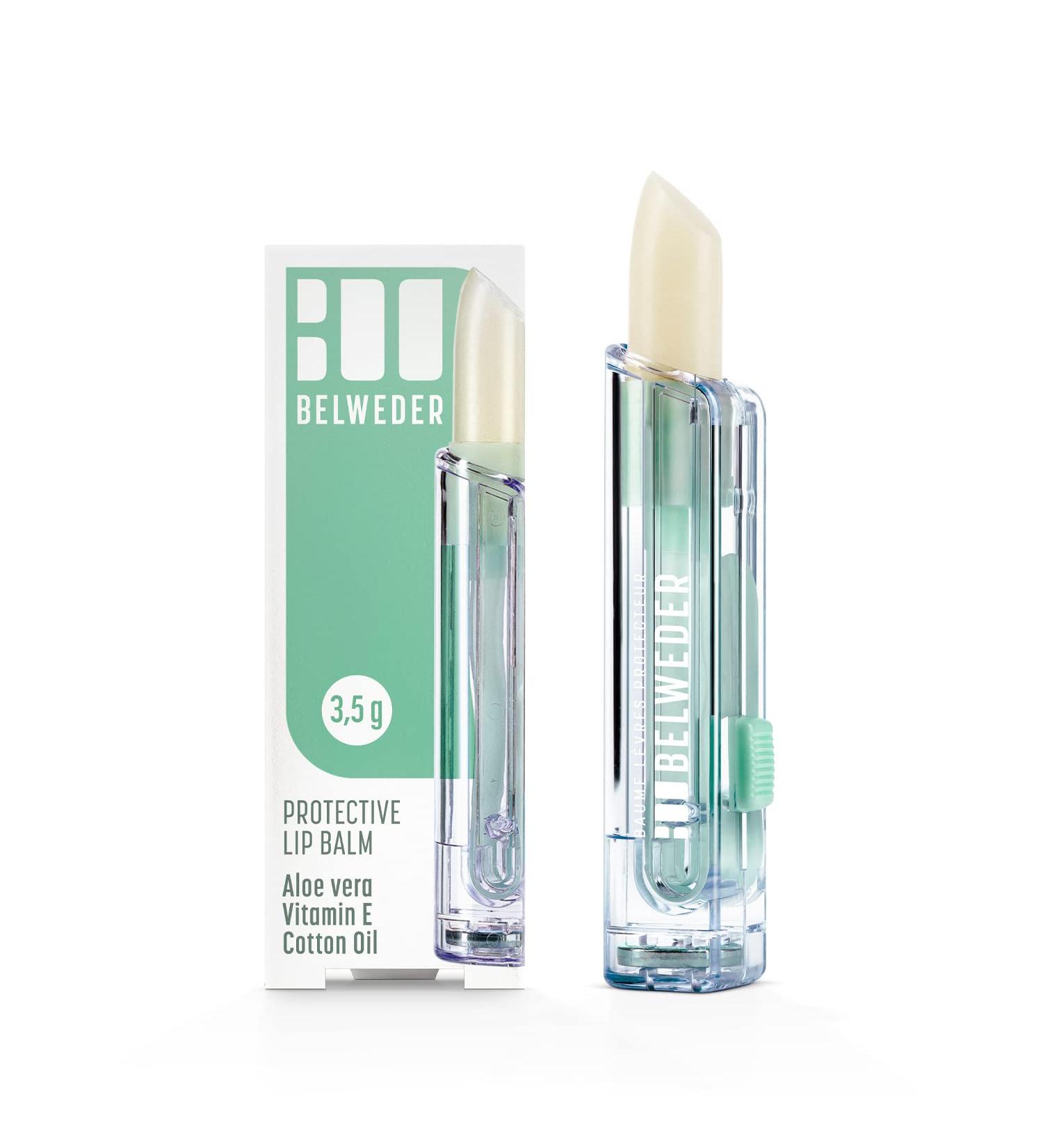 Belweder Protective Lip Balm with Aloe Vera & Vitamin E - Moisturizing & Regenerating - Unisex 3.5g Stick - International Shipping - Buy Online on GoSupps.com