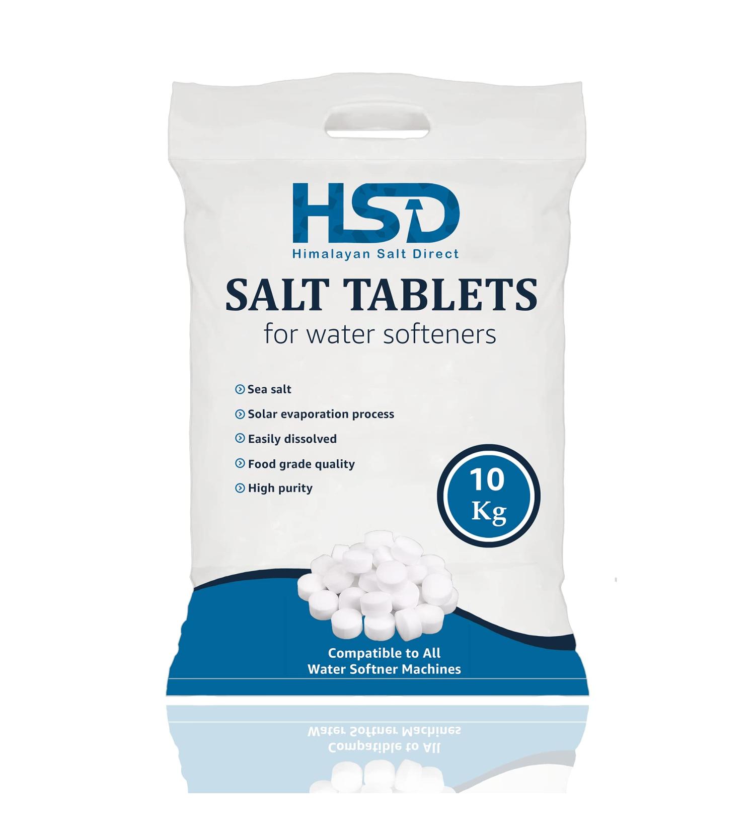 HSD Water Softener Tablets Removes Odors Limescale & Residue Deep Clean Units: 10kg Tablets Size: 1 Pack Pack of 10kg salt tablets For Everyday Clean and Shine (Pack of 1) 10 kg (Pack of 1) - Buy Online on GoSupps.com