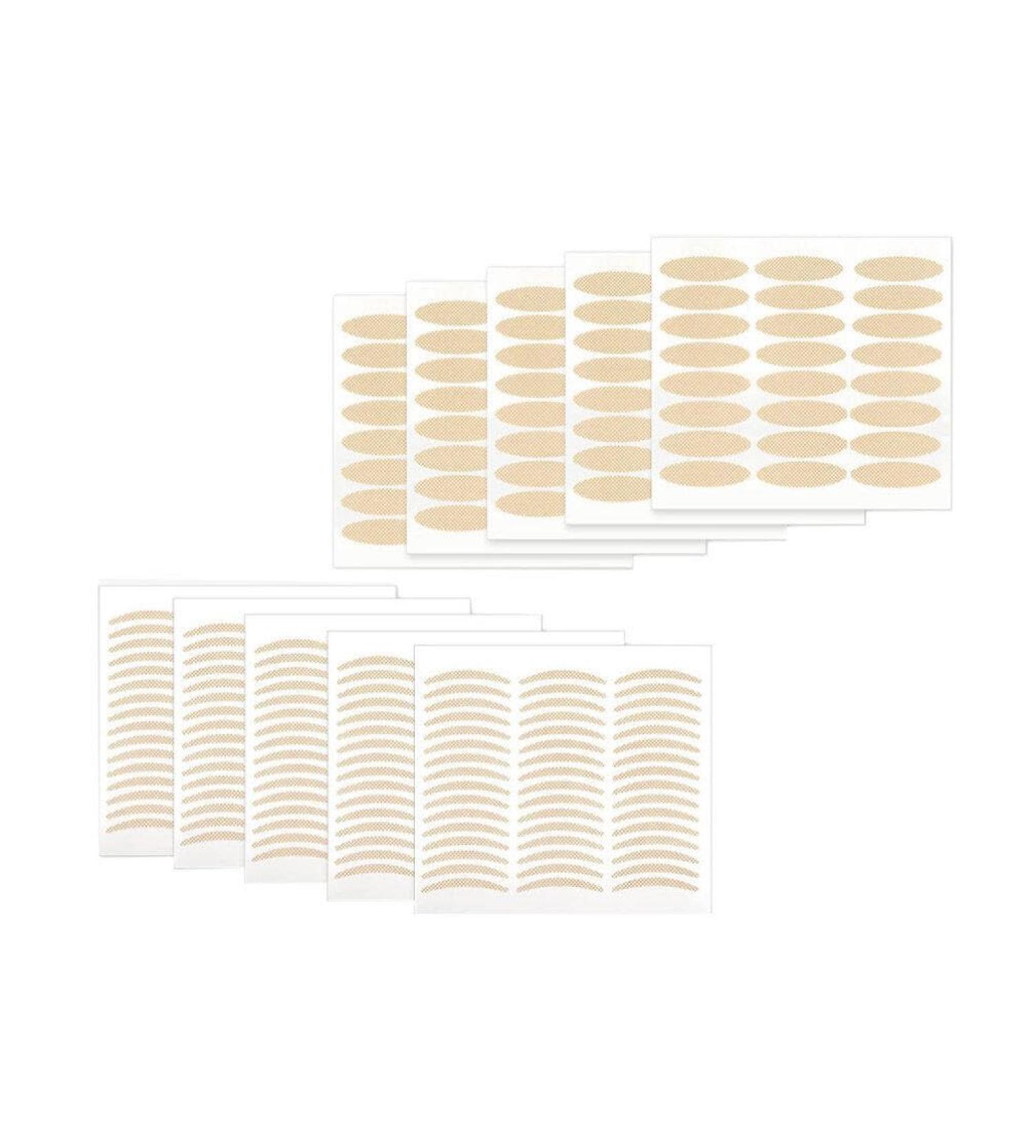 Housoutil Double Sided Tape 40 Sheets Lace Double Eyelid Sticker Makeup Tape Sticky Eyelid Natural Eyelid Patch Girl Cosmetic